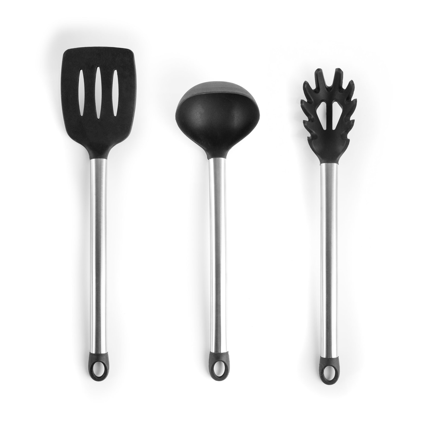 MegaChef Cooking Utensils, Gray, Set Of 14 Utensils - Image 6
