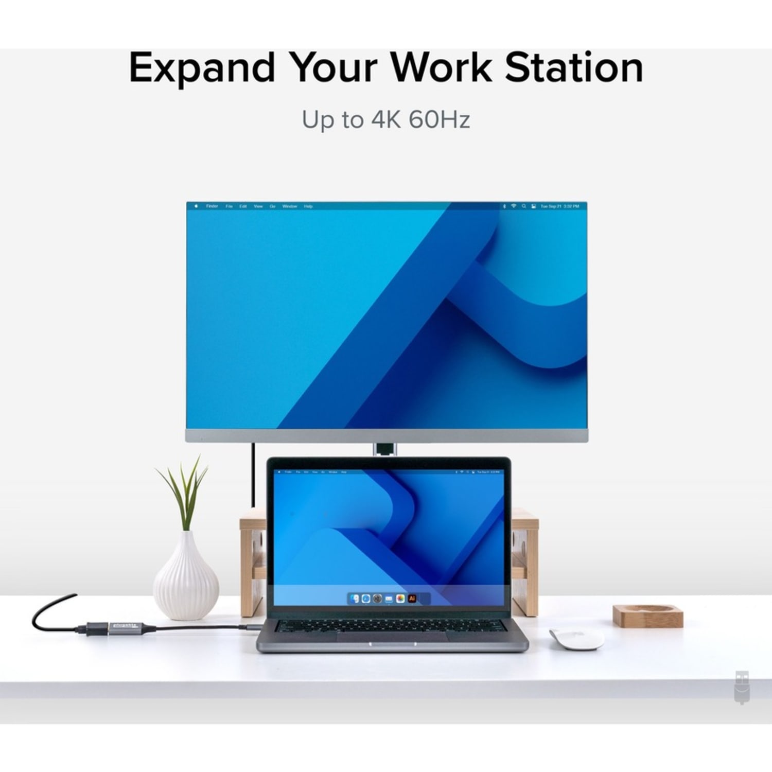 Plugable USB C to HDMI adapter, HDMI 2.0, USB4 / Thunderbolt Adapter for 4K Monitor up to 4K 60Hz - Phone 15+, iPad Pro, Macbook Pro, Dell XPS, Surface Laptop, Lenovo Flex 5, HP Elite Folio - Driverless - Image 4