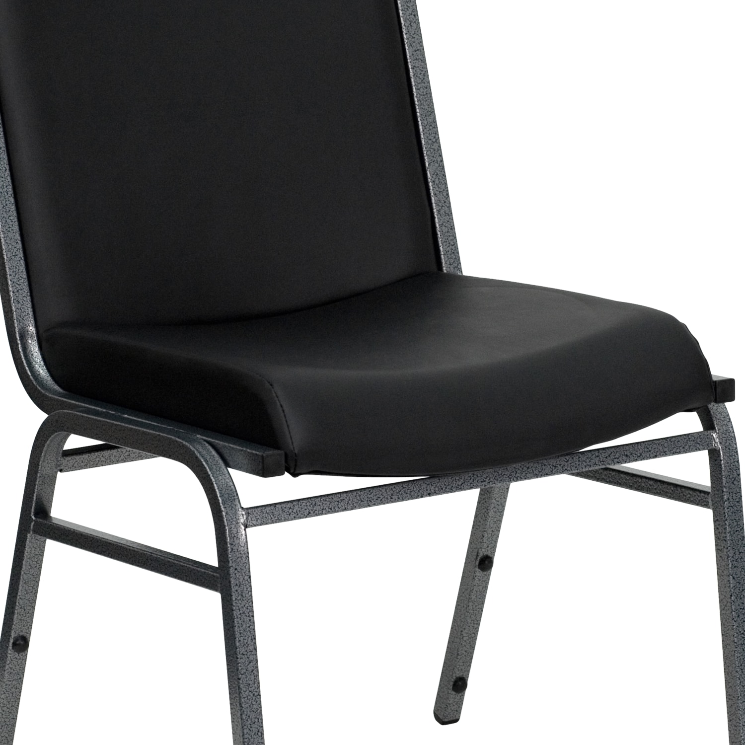 Flash Furniture HERCULES Series Heavy-Duty Stack Chair, Black/Silver Vein - Image 12