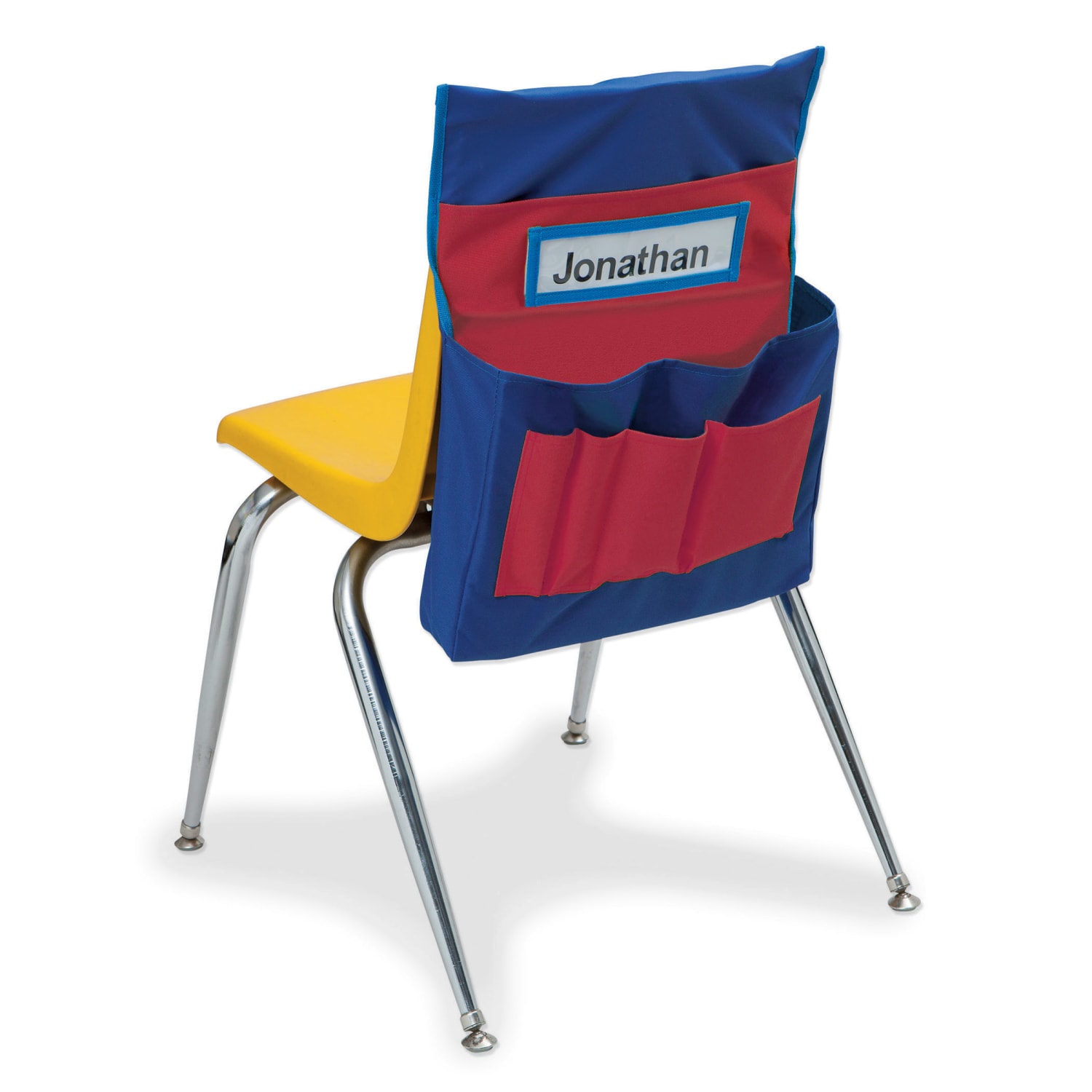 Pacon Chair Storage Canvas Pocket Charts, 18-1/2inH x 14-1/2inW x 2-1/2inD, Blue/Red, Pack Of 2 Charts - Image 4