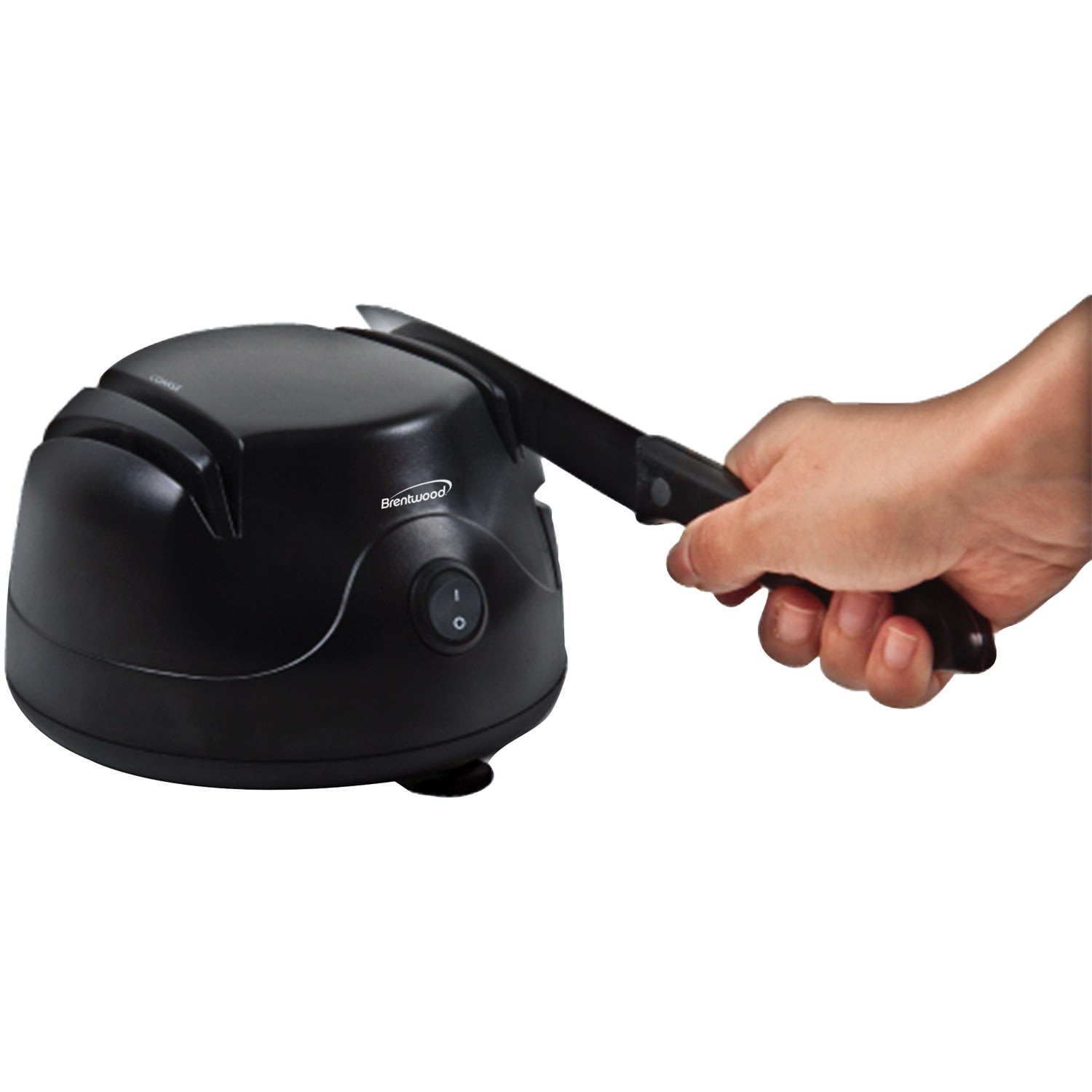 Brentwood Electric Knife & Tool Sharpener, 4in x 6in, Silver/Black - Image 3