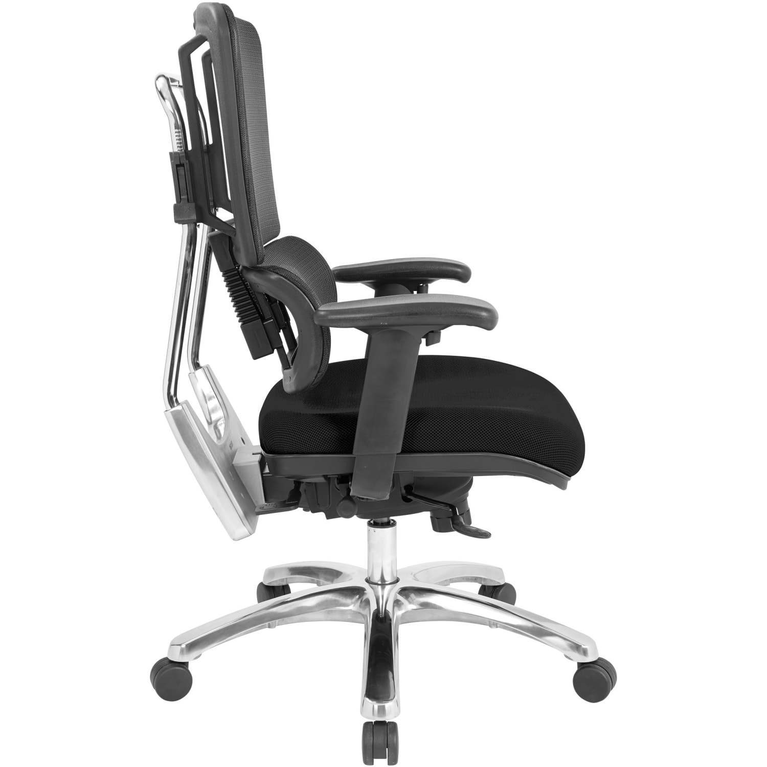 Office Star 99662C Pro Vertical Ergonomic High-Back Mesh Office Chair, Black - Image 3