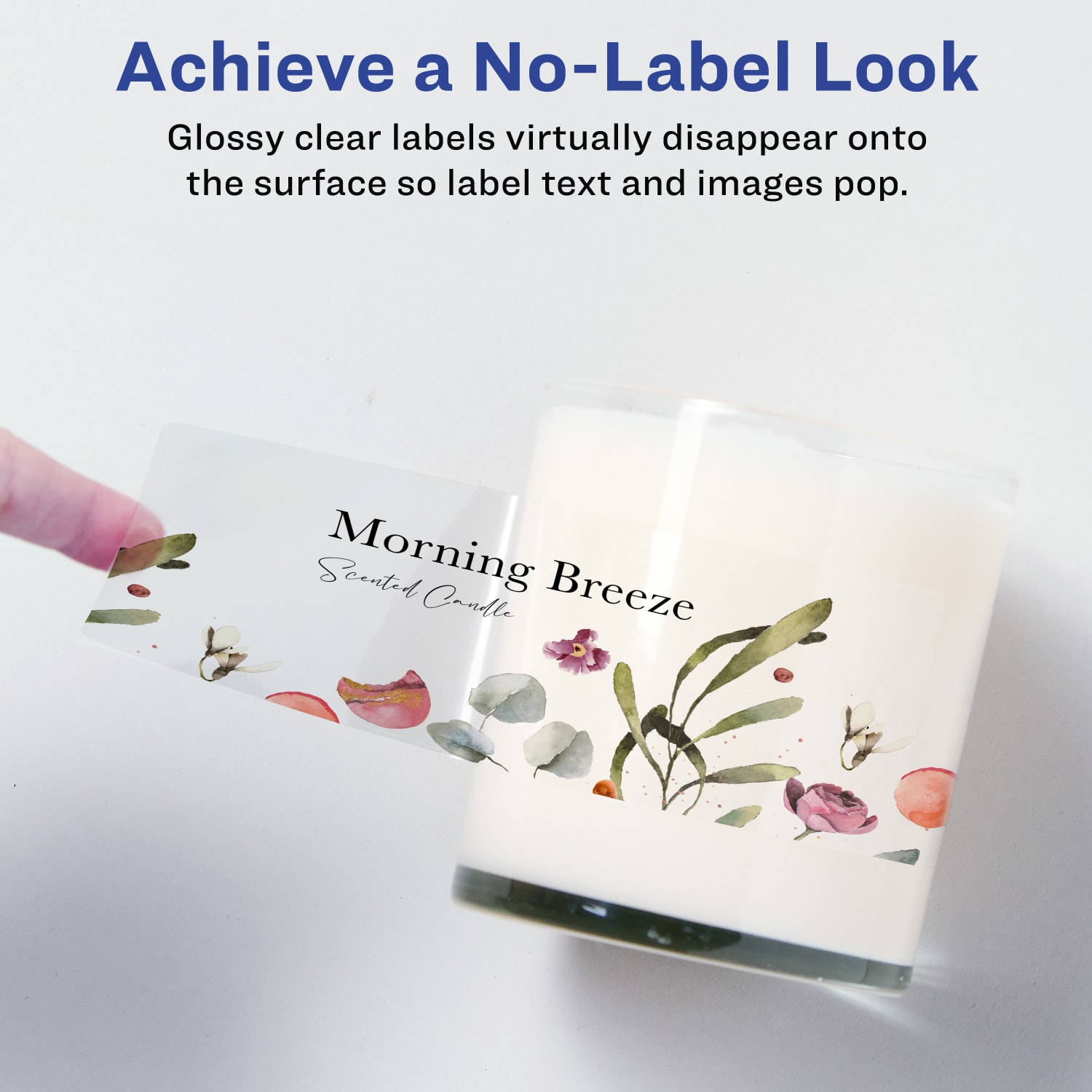 Avery Glossy Permanent Labels With Sure Feed, 94261-CGF50, Rectangle, 8in x 3-1/2in, Clear, Pack Of 100 - Image 3
