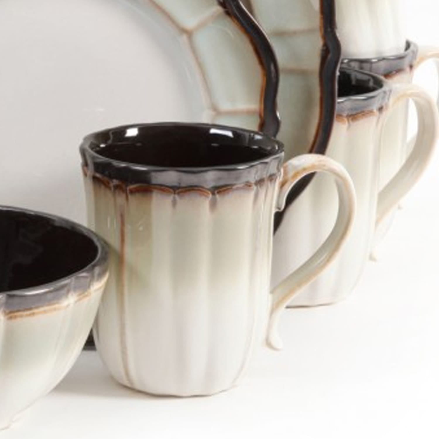 Gibson Elite Mableton 16-Piece Dinnerware Set, Multicolor - Image 4