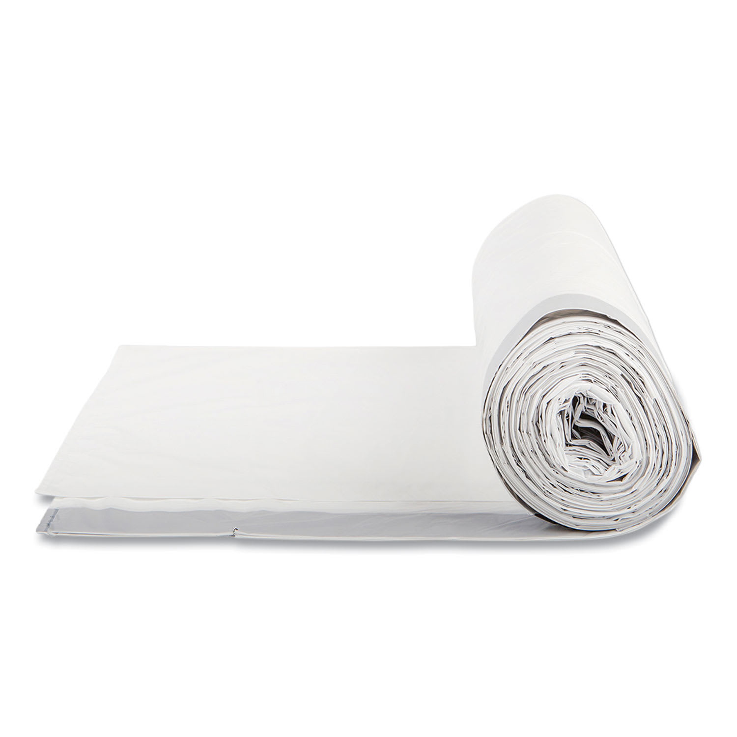 Inteplast Group Draw-Tuff Institutional Draw-Tape Can Liners, Drawstring, 55 gal, 1.9 mil, 42.5in x 35.5in, Natural, 10 Bags/Roll, 5 Rolls/CT - Image 4