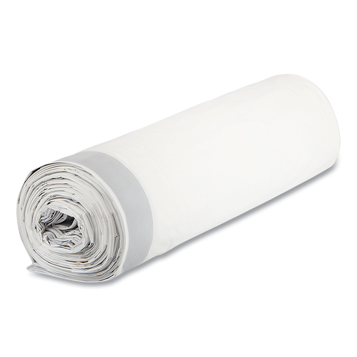 Inteplast Group Draw-Tuff Institutional Draw-Tape Can Liners, Drawstring, 55 gal, 1.9 mil, 42.5in x 35.5in, Natural, 10 Bags/Roll, 5 Rolls/CT - Image 6
