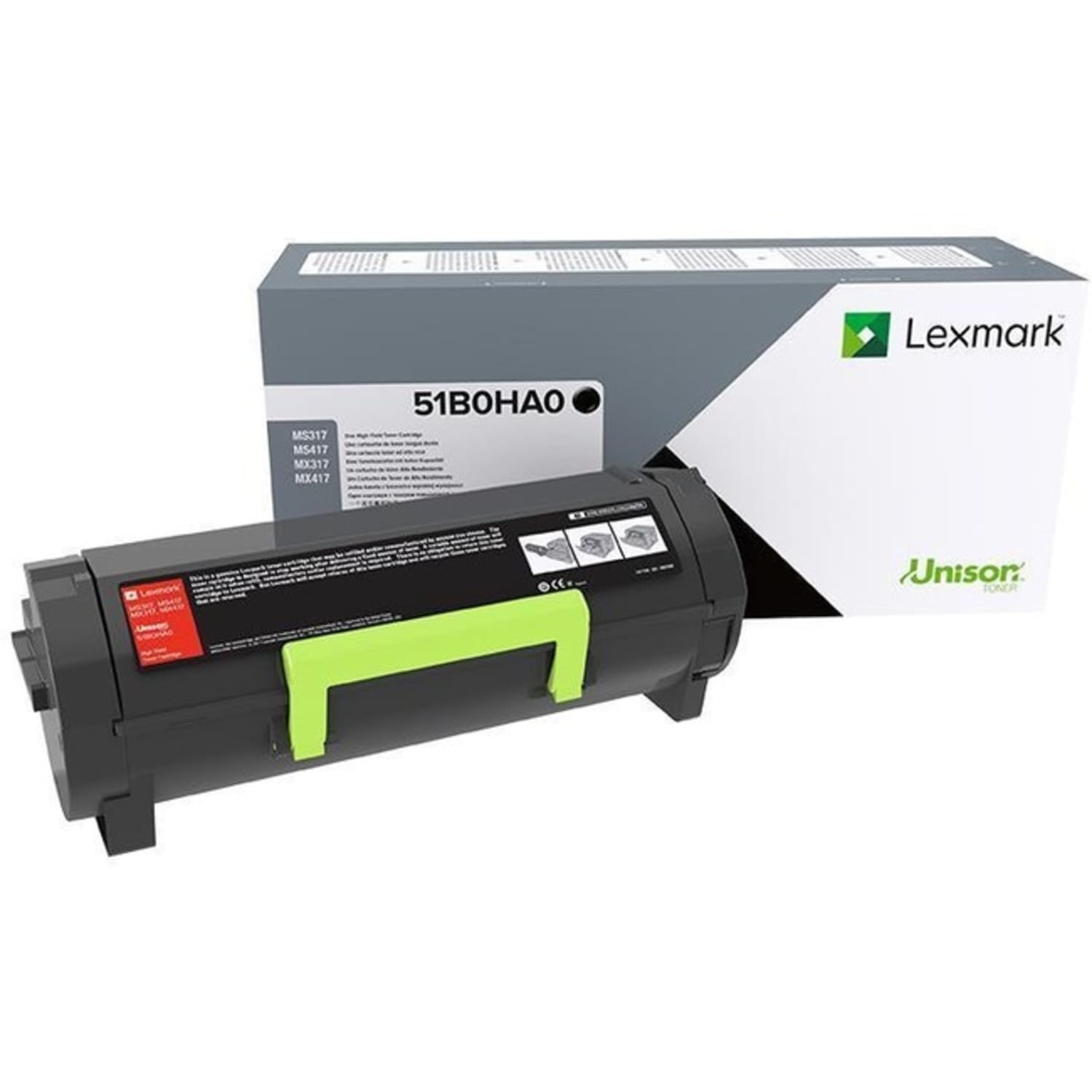 Lexmark 51B0HA0 Black High Yield Return Program Toner Cartridge - Image 3