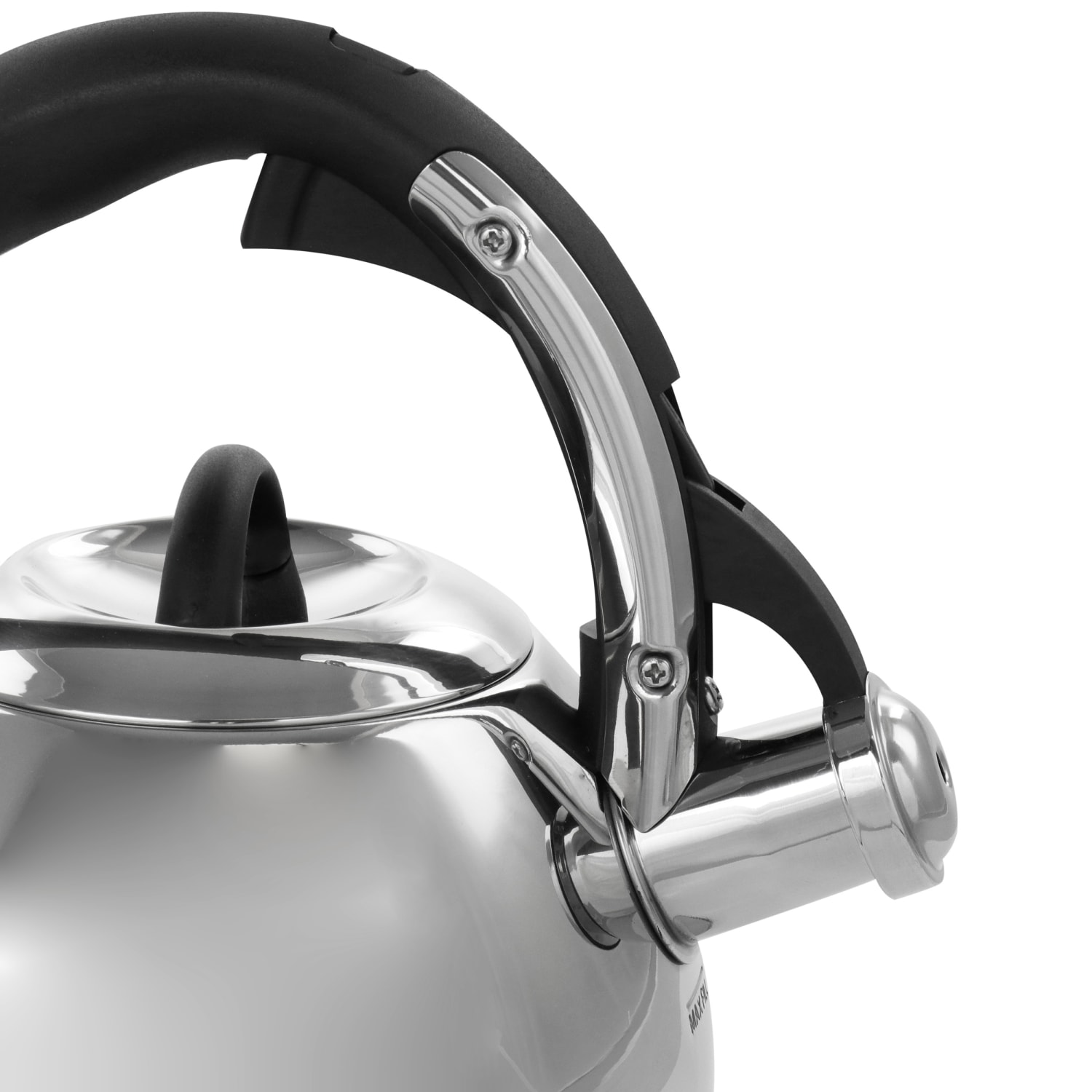 Mr. Coffee Coffield Stainless Steel Whistling Tea Kettle, 2.5 Qt, Turquoise - Image 3