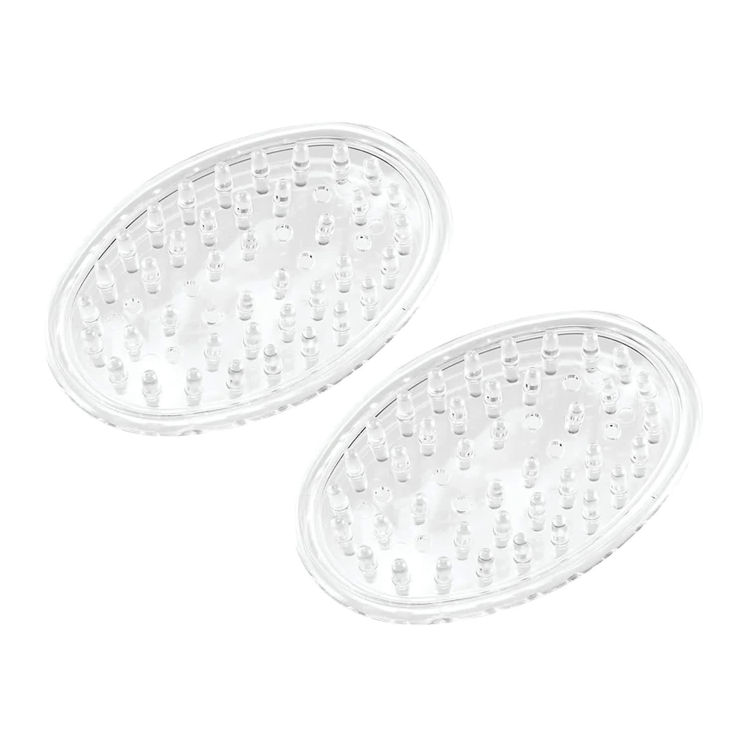 Better Houseware Soap Holders/Savers, 3/4inH x 4-3/8inW x 3inD, Clear, Pack Of 2 Savers