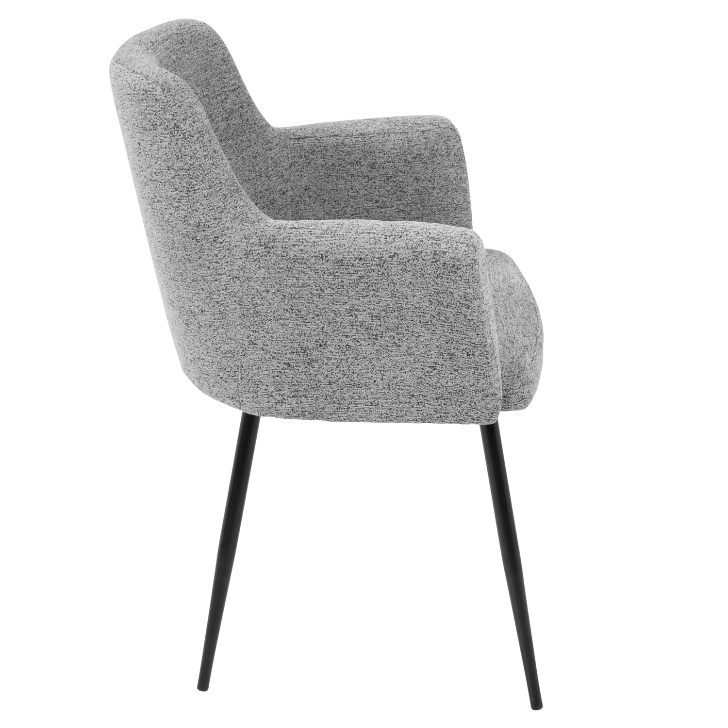 LumiSource Andrew Chairs, Black/Gray, Set Of 2 Chairs - Image 4
