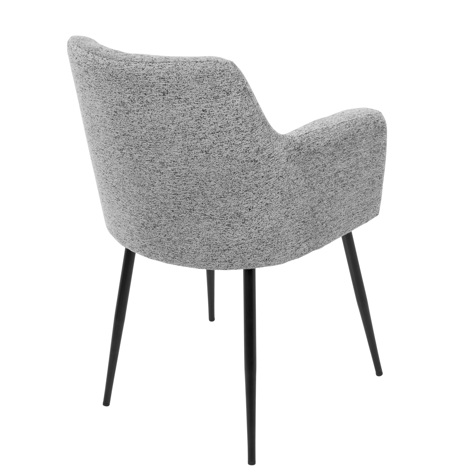 LumiSource Andrew Chairs, Black/Gray, Set Of 2 Chairs - Image 5
