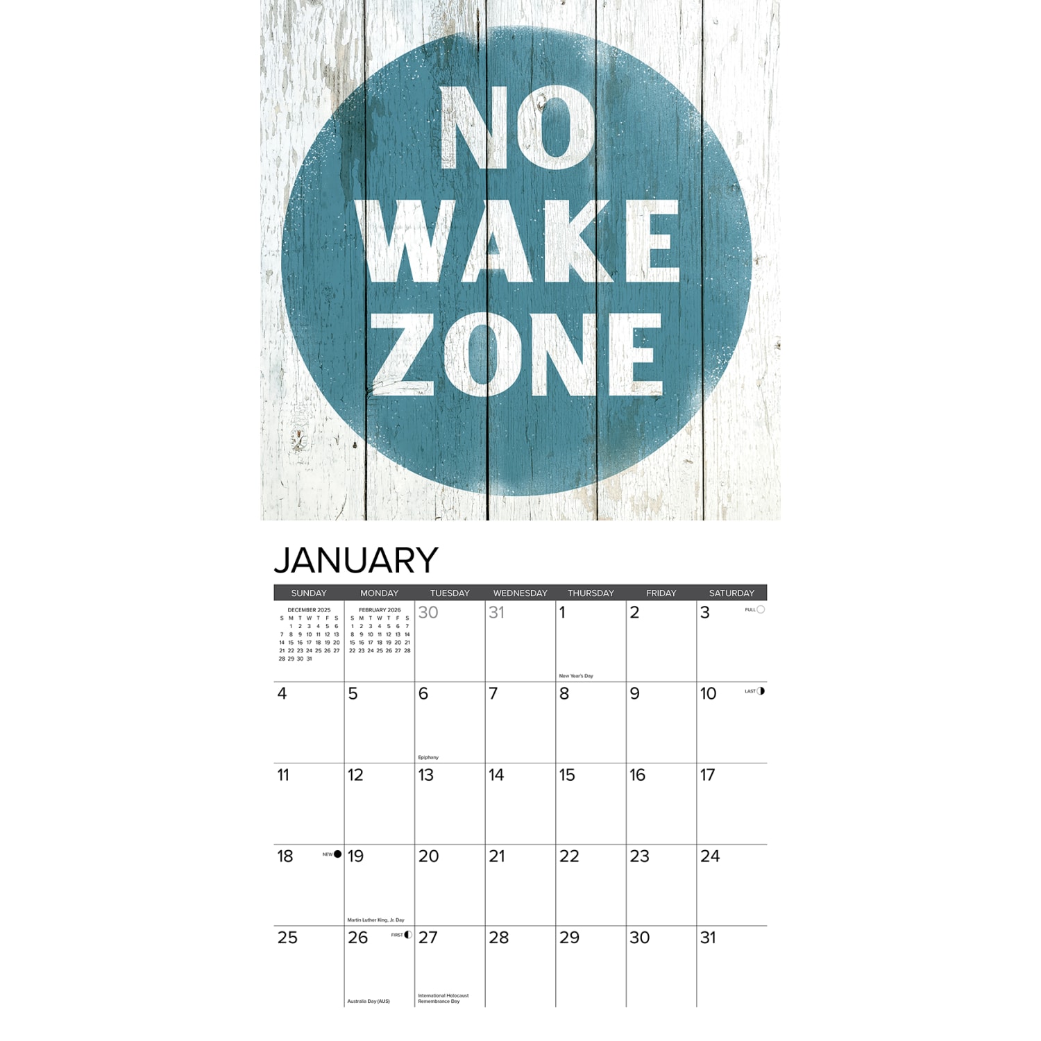 2026 Willow Creek Press Humor & Comics Monthly Wall Calendar, 12in x 12in, Seas the Day, January To December, 56004 - Image 3
