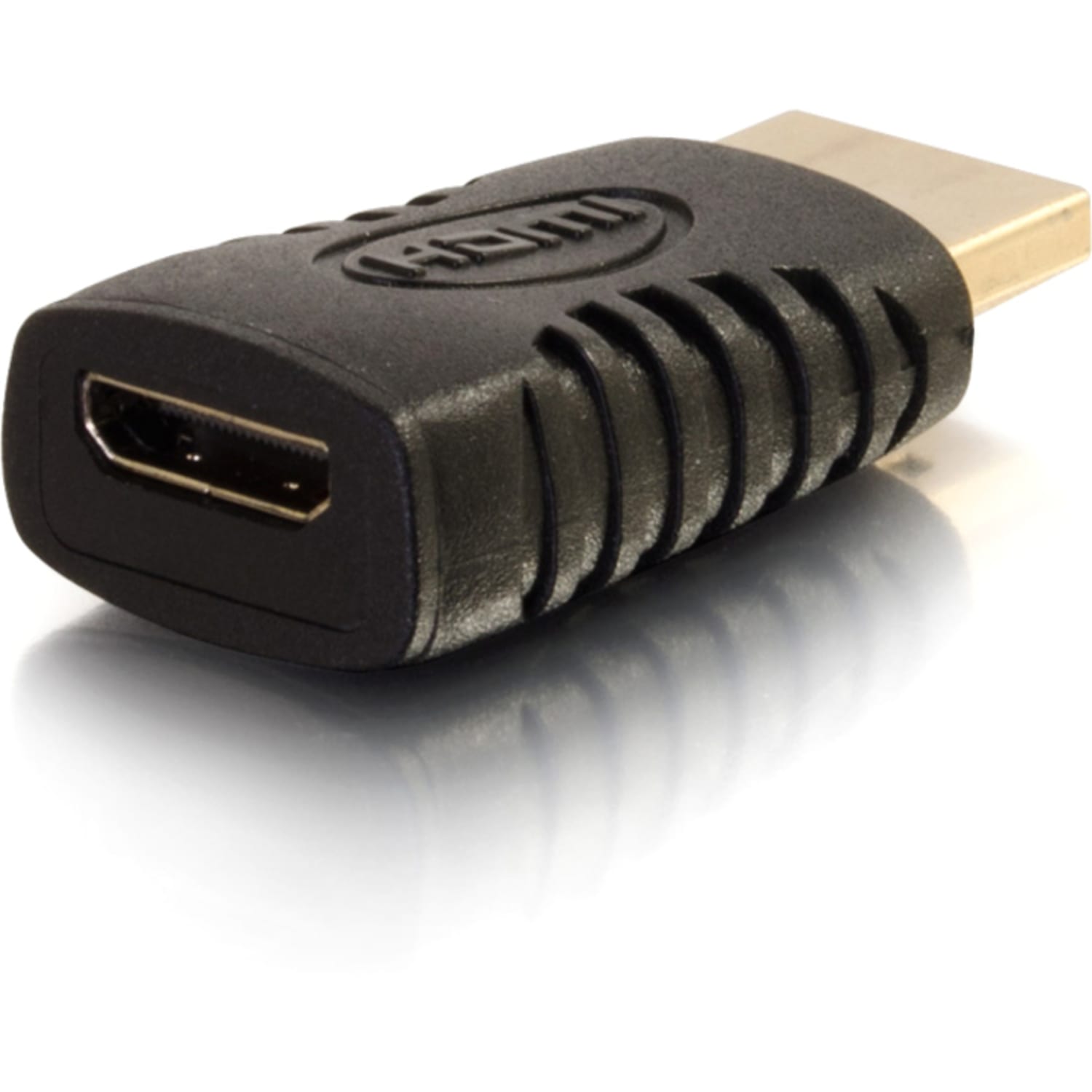 C2G HDMI Mini Female to HDMI Male Adapter - 1 x HDMI Digital Audio/Video Male - 1 x HDMI (Mini Type C) Digital Audio/Video Female - Black - Image 3