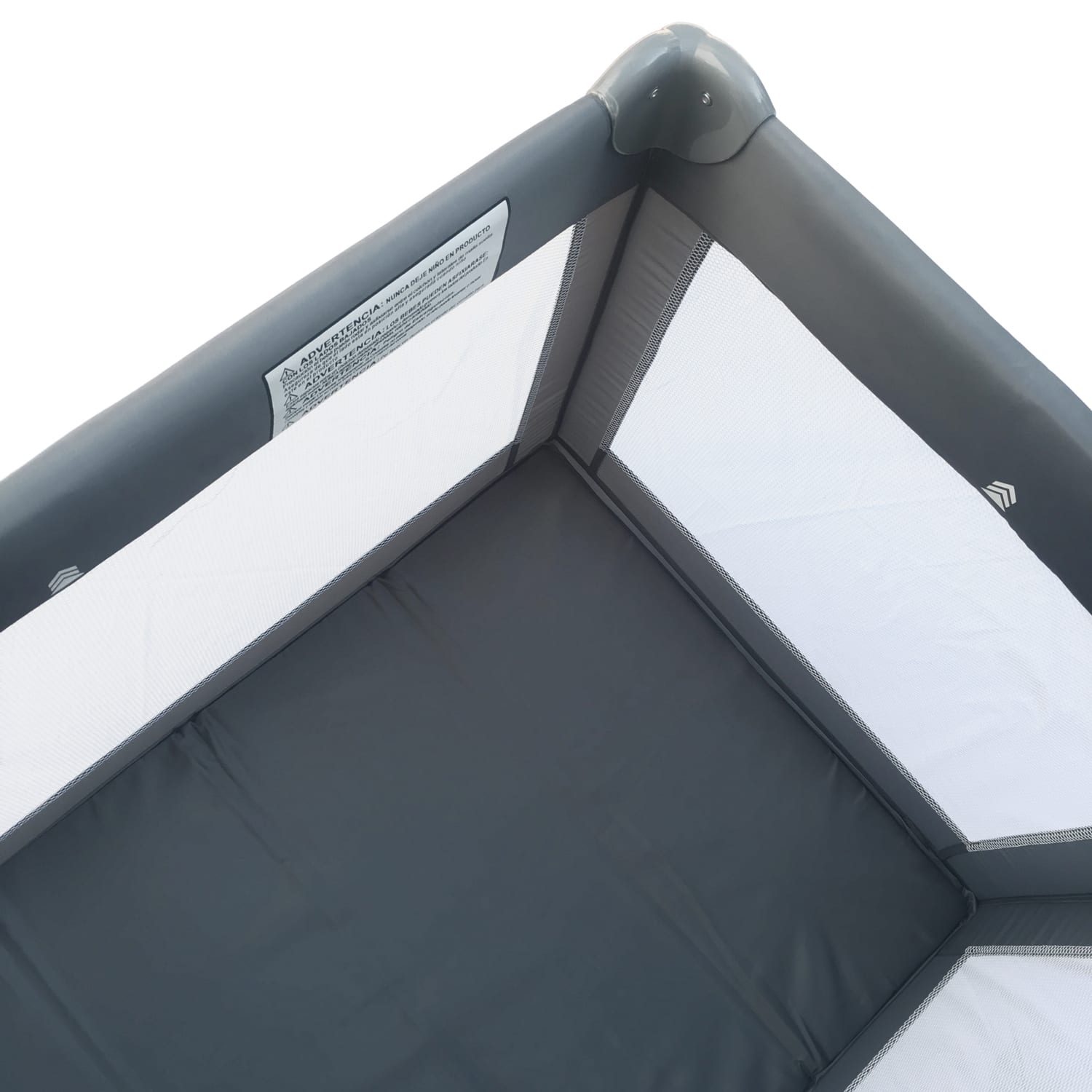 Coverplay 516Play Nylon Play Yard, 29inH x 29inW x 40inD, Gray - Image 3