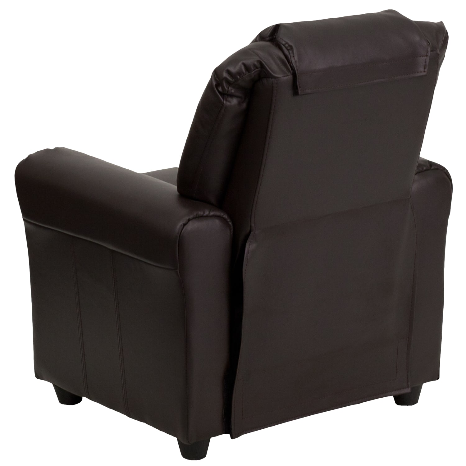 Flash Furniture Contemporary Kids Recliner With Cup Holder And Headrest Brown PopularChairscom