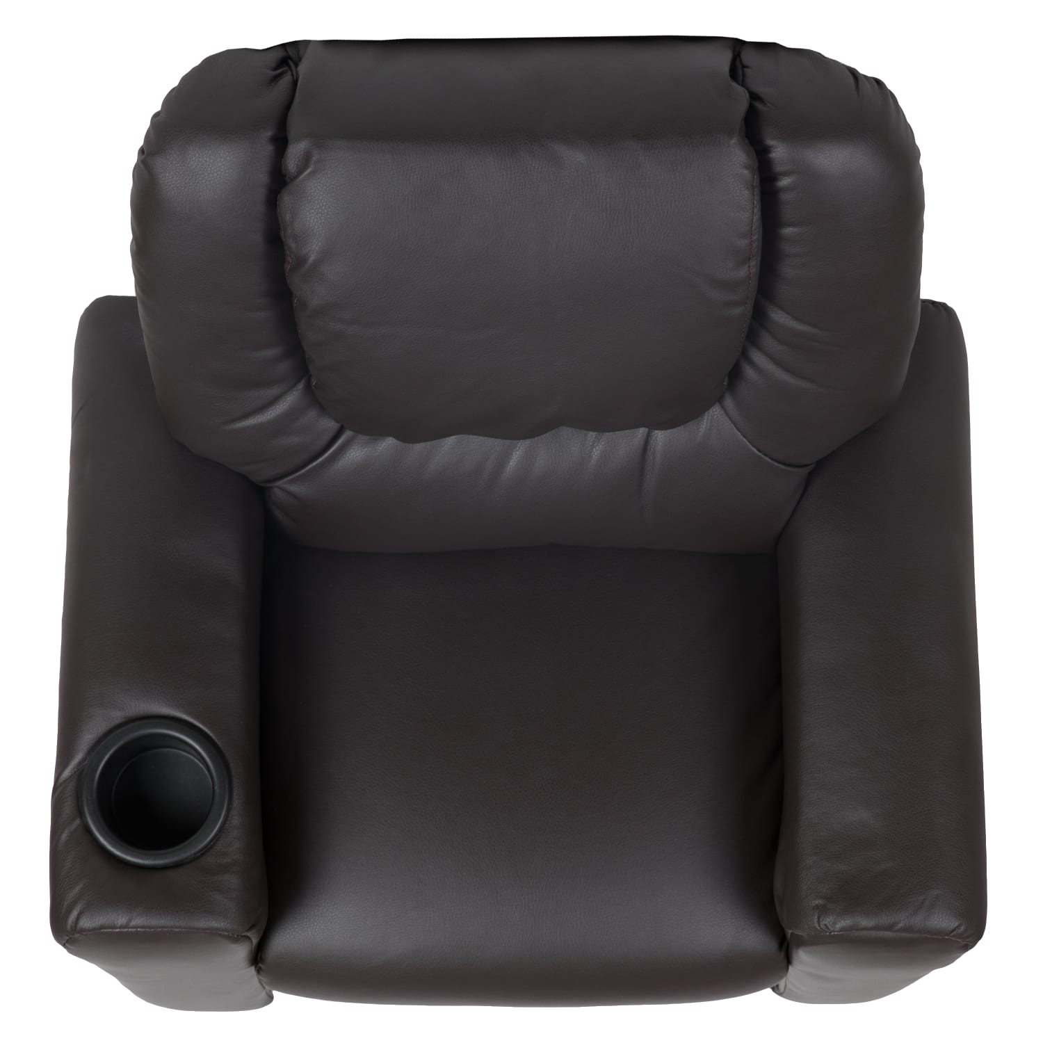 Flash Furniture Contemporary Kids Recliner With Cup Holder And Headrest Brown PopularChairscom