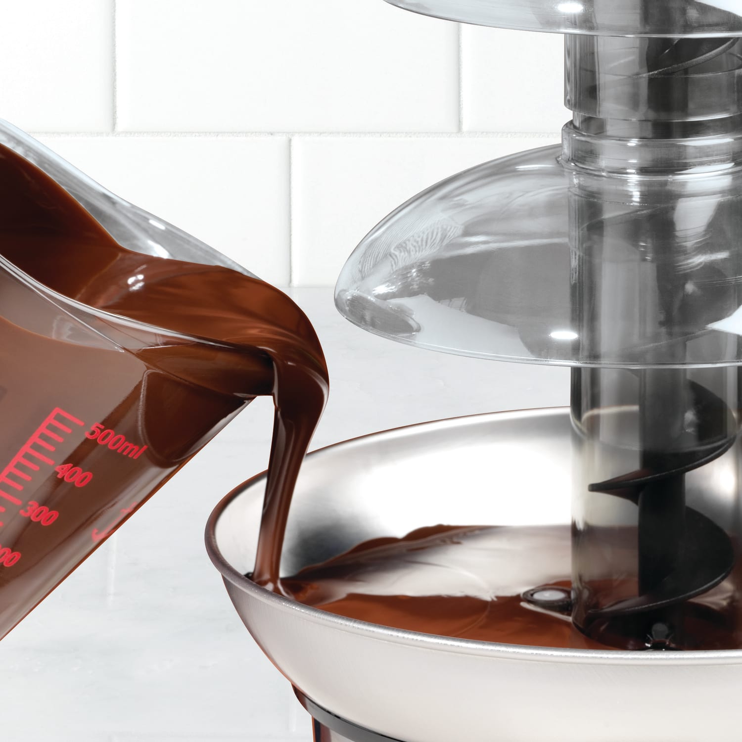 Nostalgia Electrics NCFF986SS 4-Tier Chocolate Fountain, 18in x 8-1/2in - Image 6