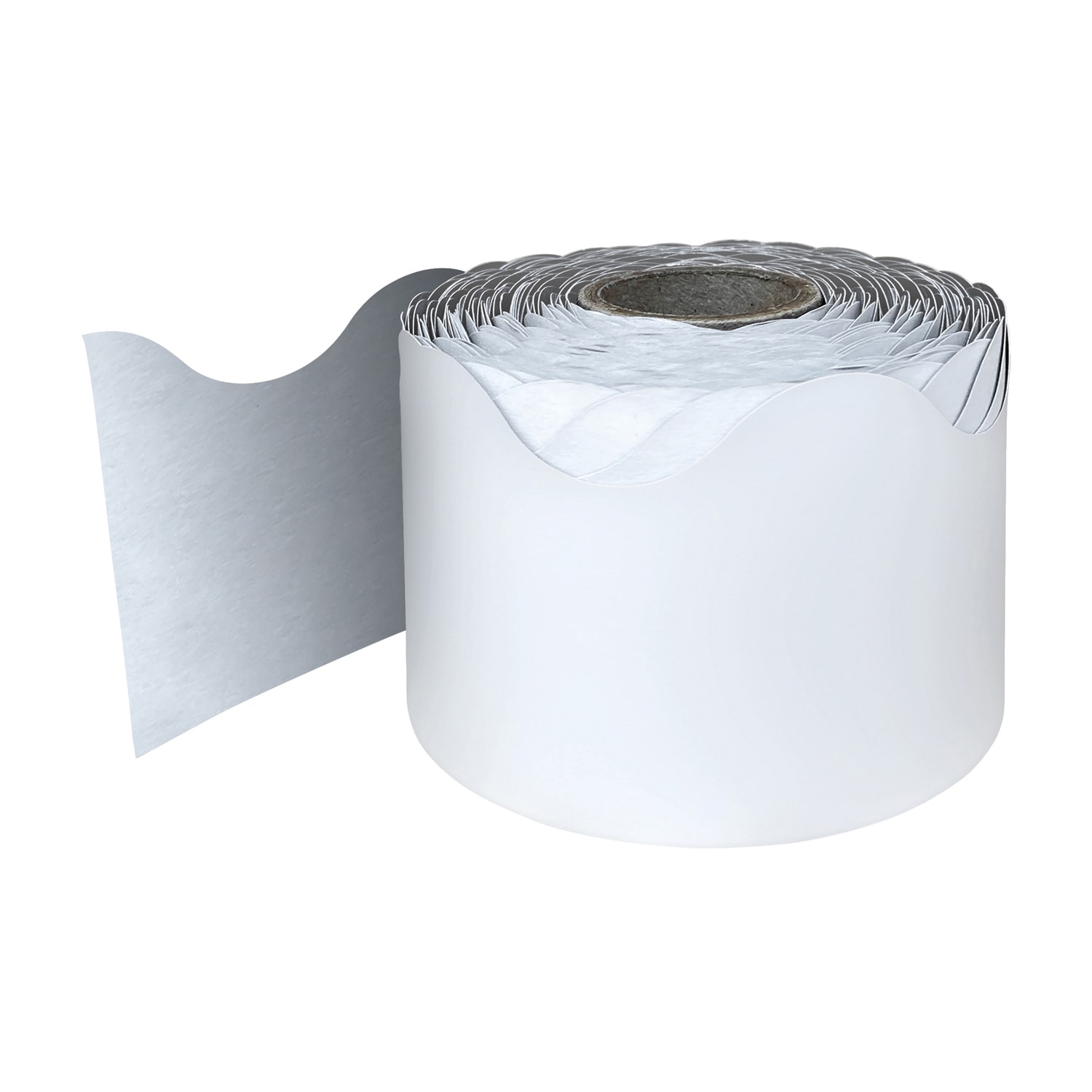 Carson Dellosa Education Rolled Scalloped Borders, White, 65ft Per Roll, Pack Of 3 Rolls - Image 3
