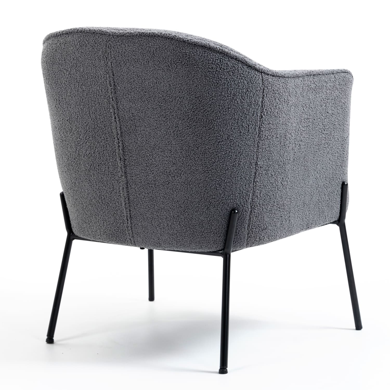 Glamour Home Ayame Boucle Fabric Accent Chair GrayBlack PopularChairscom Glamour Home Ayame Boucle Fabric Accent Chair GrayBlack PopularChairscom