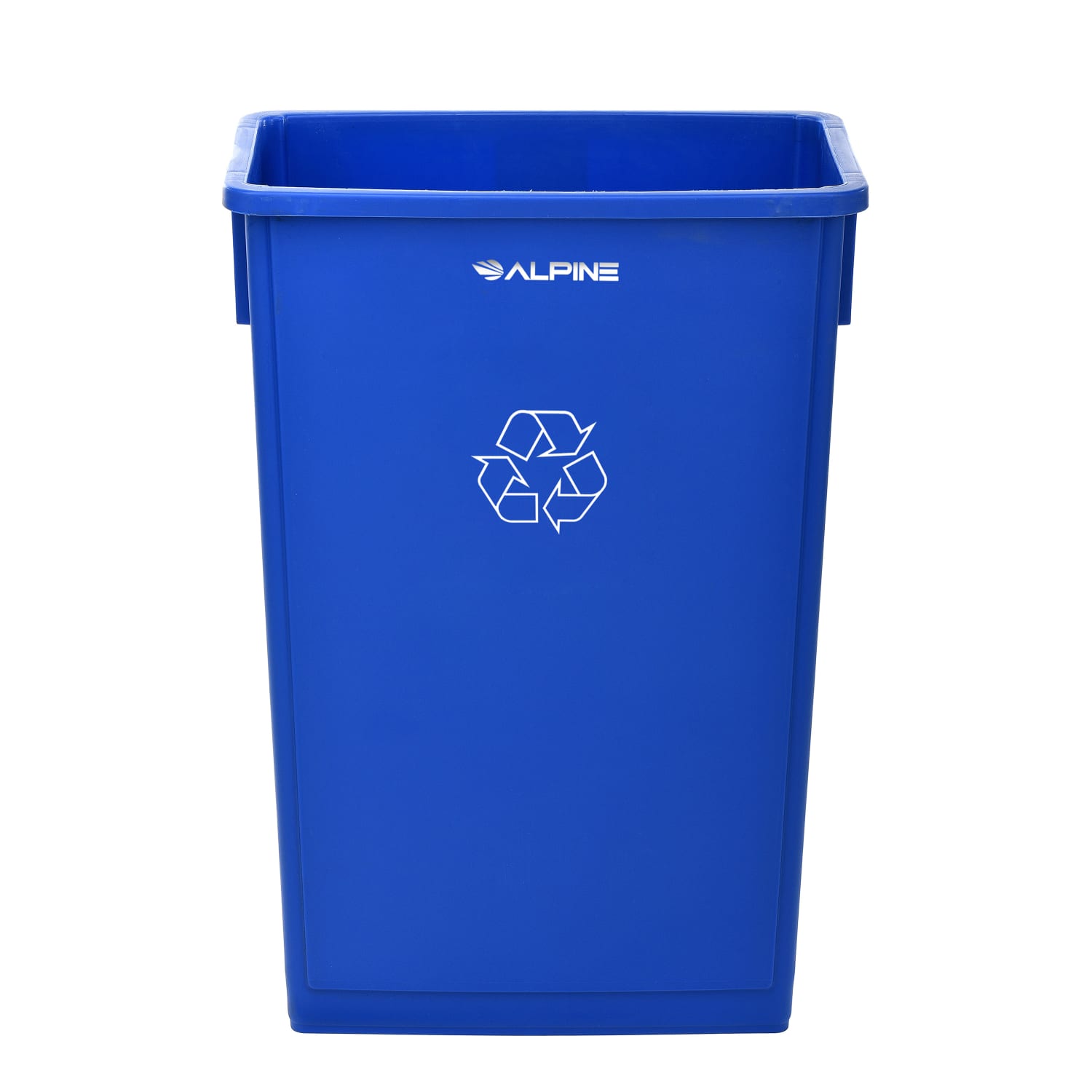 Alpine Industries Trash Can Recycle Bin With Drop Slot Lid, 23 Gallons, Blue - Image 6