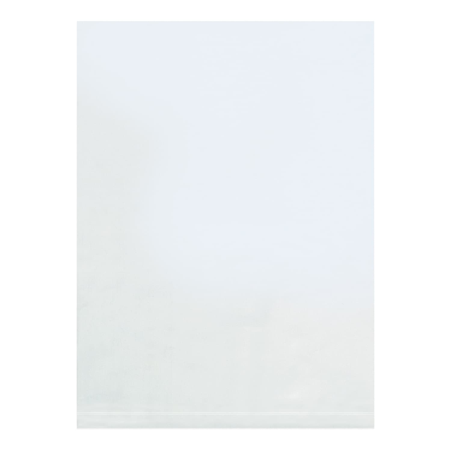 Office Depot Brand 2 Mil Flat Poly Bags, 4in x 52in, Clear, Case Of 1000