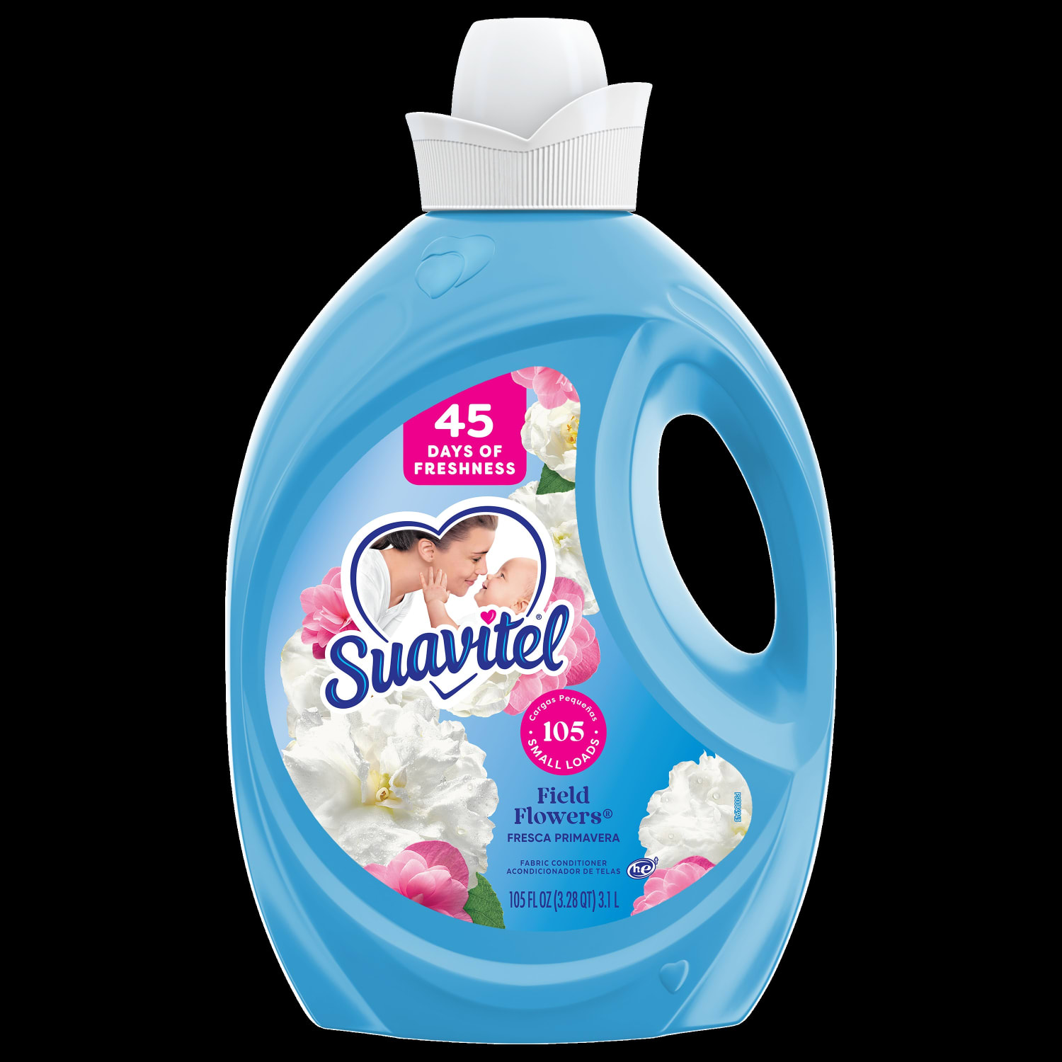 Suavitel Fabric Conditioner Liquid Fabric Softener, Field Flowers Scent, 105 Oz, Case Of 4 Bottles - Image 3