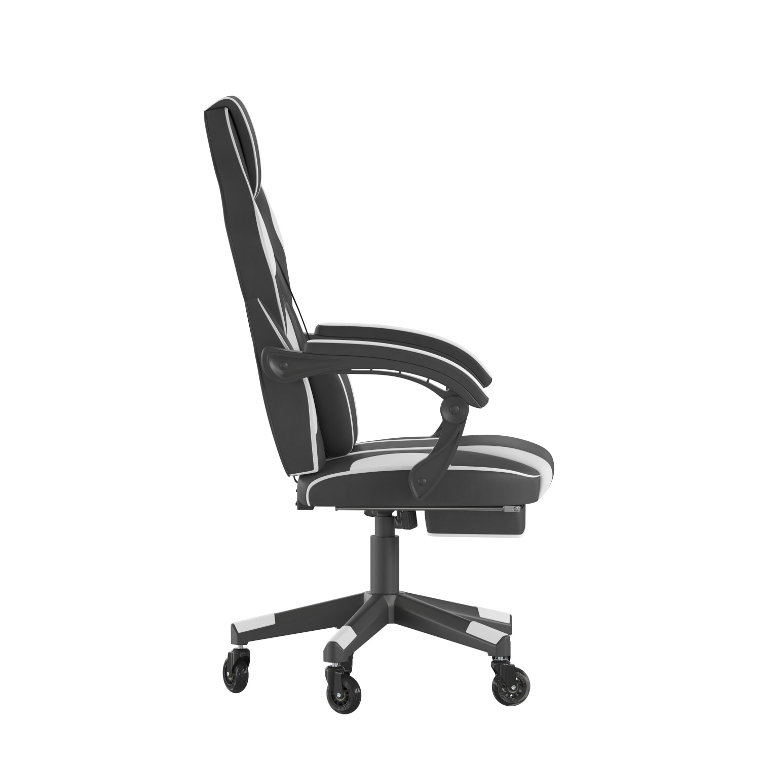 Flash Furniture X40 Ergonomic Faux Leather Racing Computer Gaming Chair BlackWhite PopularChairscom Flash Furniture X40 Ergonomic Faux Leather Racing Computer Gaming Chair BlackWhite PopularChairscom