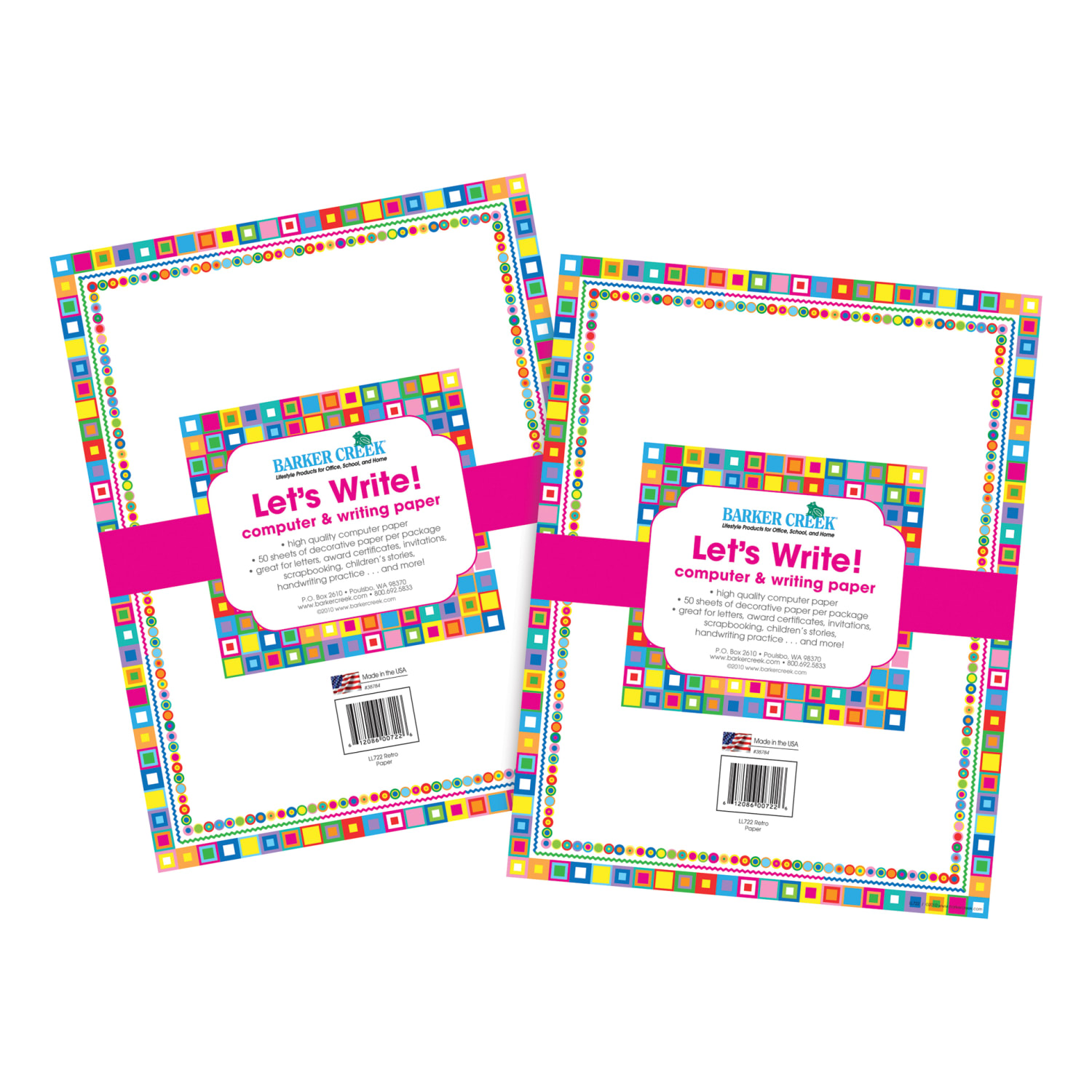 Barker Creek Computer Paper, Letter Paper Size, 60 Lb, Retro, 100 Sheets - Image 3