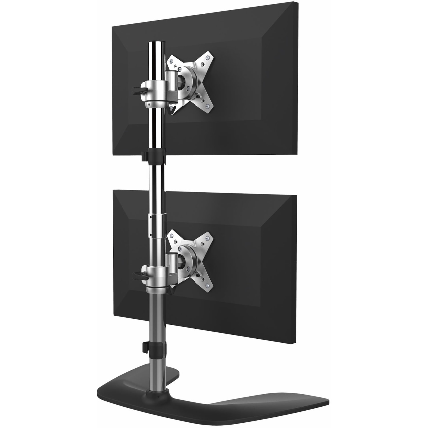 StarTech.com Vertical Dual Monitor Stand - For up to 27 VESA Monitors - Aluminum - Adjustable - Tilt - ARMDUOVS - Image 3