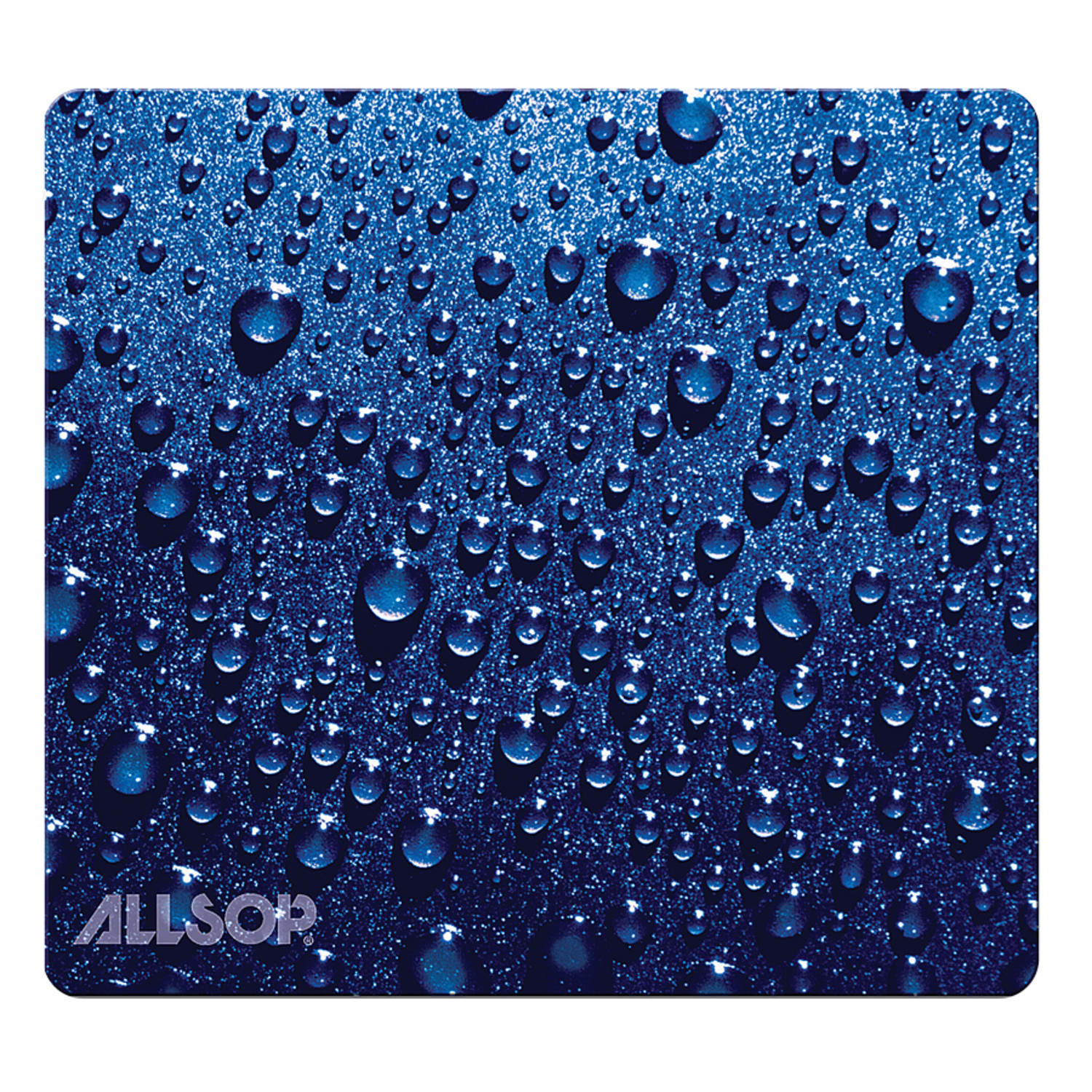 Allsop Naturesmart Mouse Pad, 8.5in x 8in, Blue Raindrop
