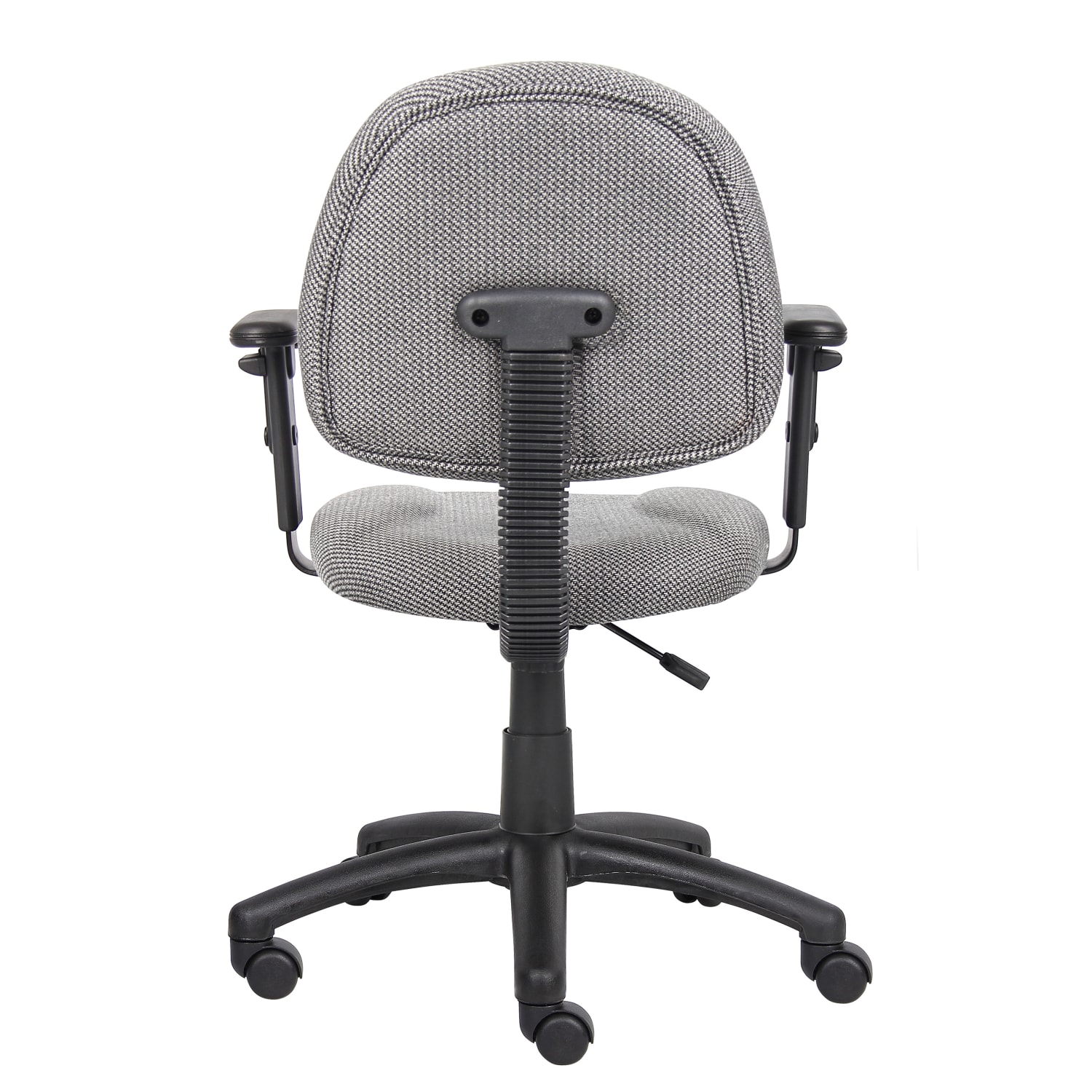 Boss Office Products Deluxe Posture Fabric Mid-Back Task Chair, Gray/Black - Image 3