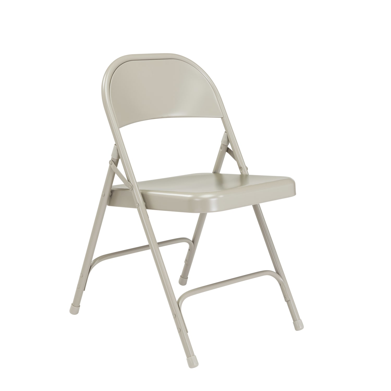 National Public Seating Series 50 Steel Folding Chairs Gray Set Of 4 Chairs PopularChairscom