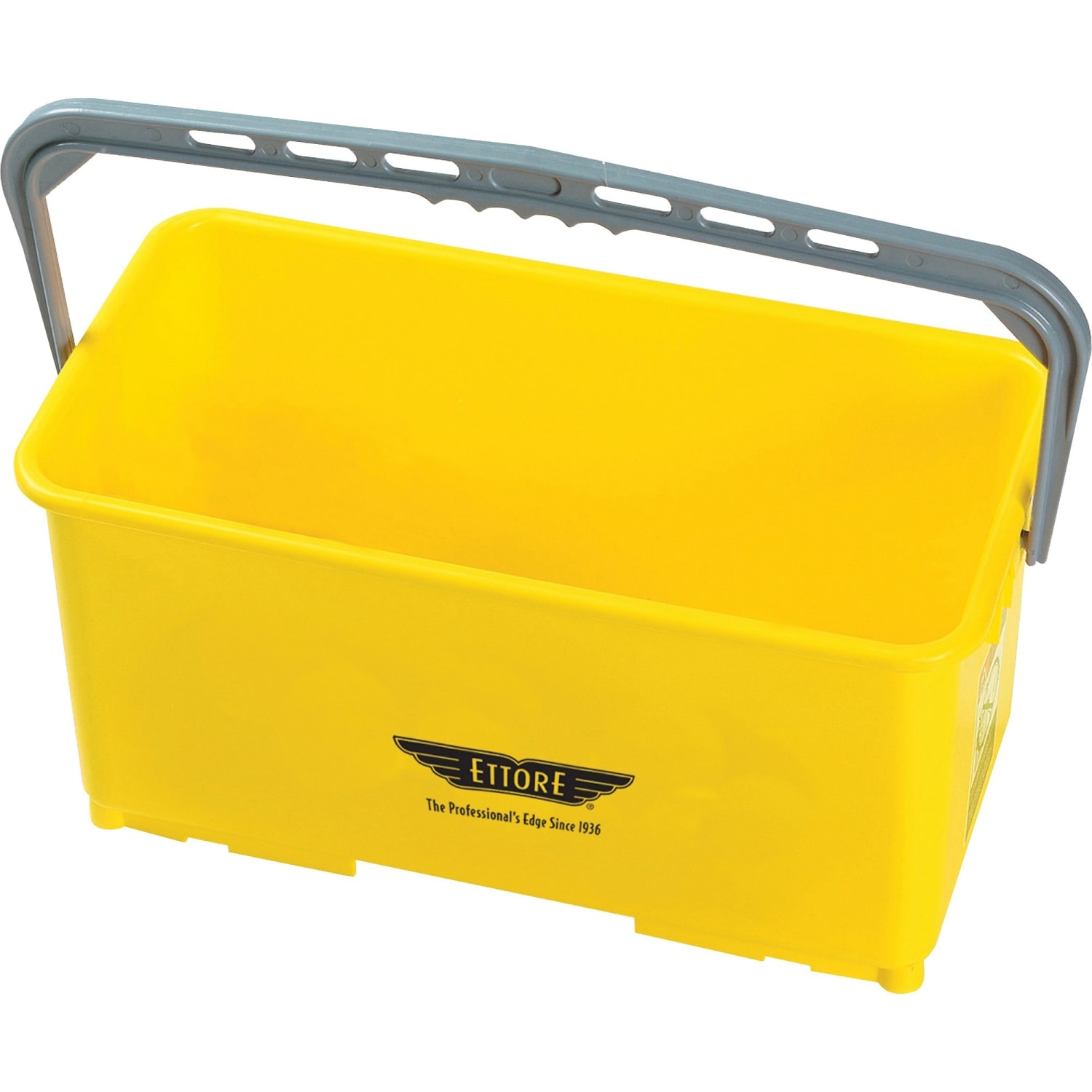 Ettore 6-gallon Super Bucket - 24 quart - Handle - 10.5in x 21.8in x 11.8in - Yellow - 1 Each - Image 3