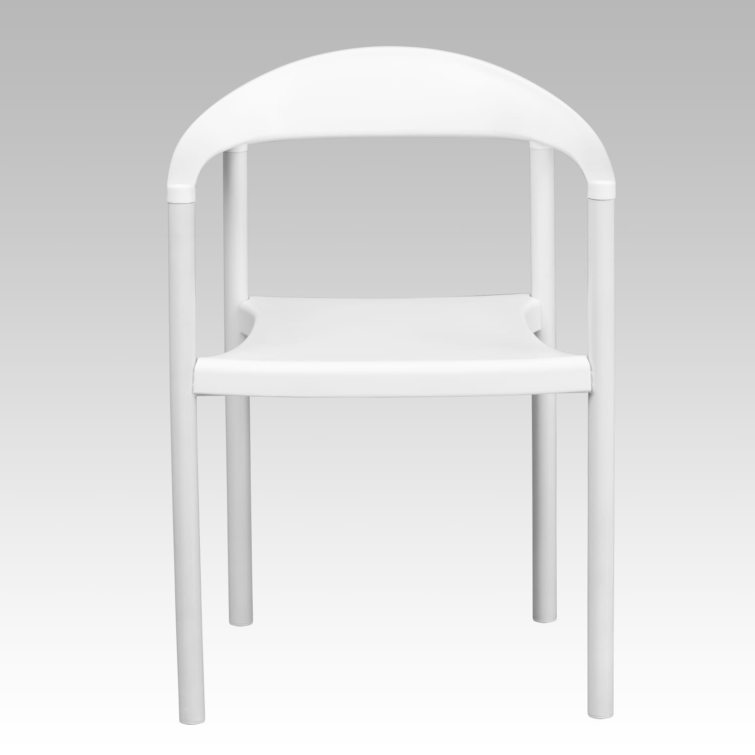 Flash Furniture HERCULES Series 1000 lb. Capacity Plastic Cafe Stack Chair, White - Image 9