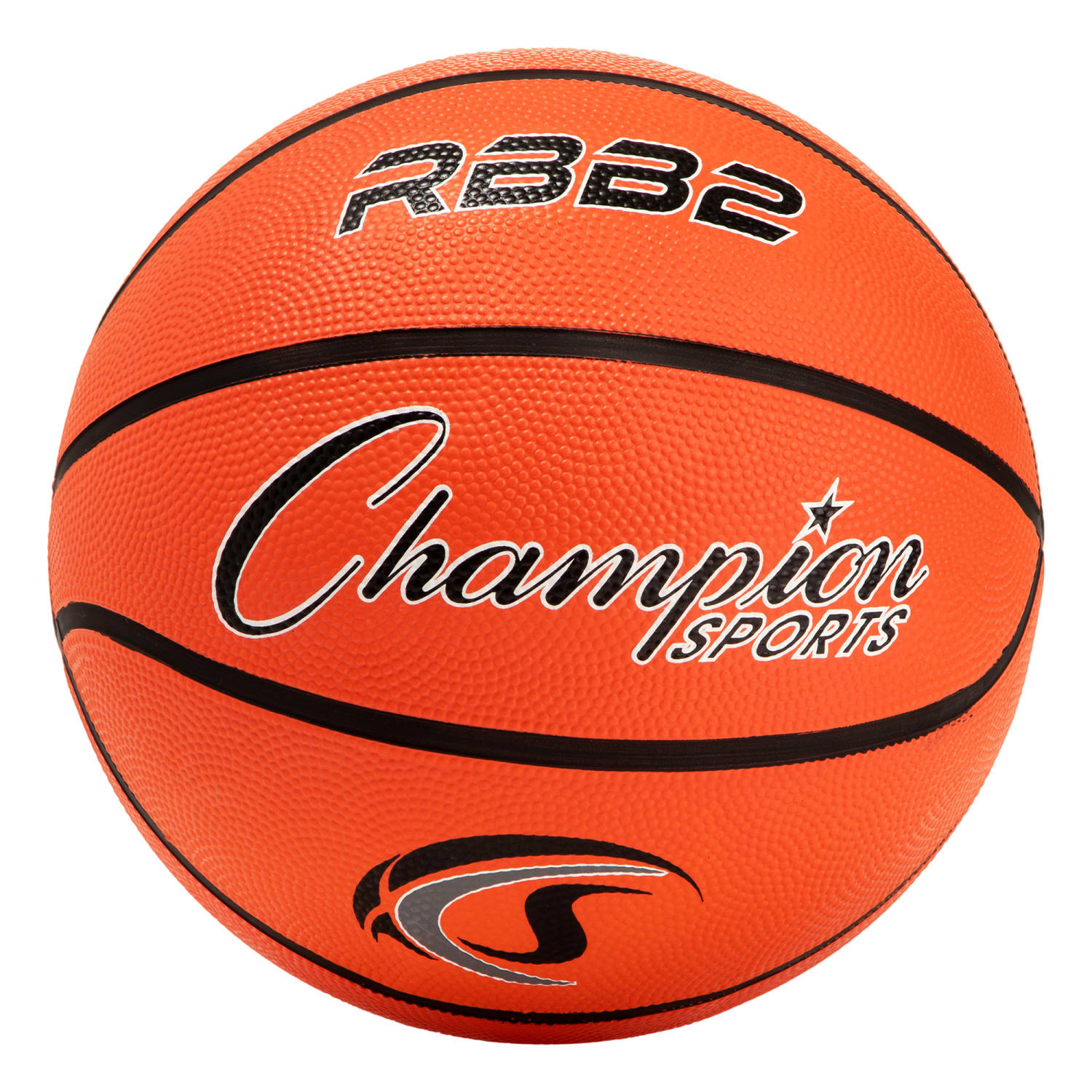 Champion Sports Rubber Basketballs, Size 5, Orange/Black, Pack Of 3 Balls - Image 3
