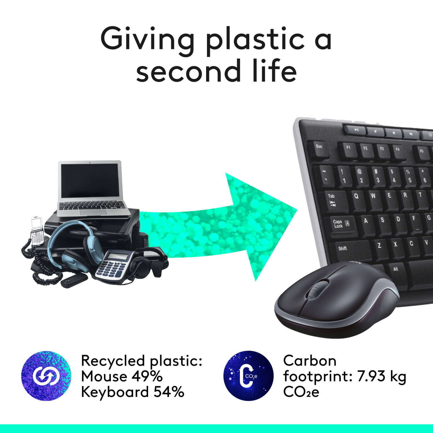Logitech MK270 Wireless Straight Full-Size Keyboard & Mouse, Black - Image 5