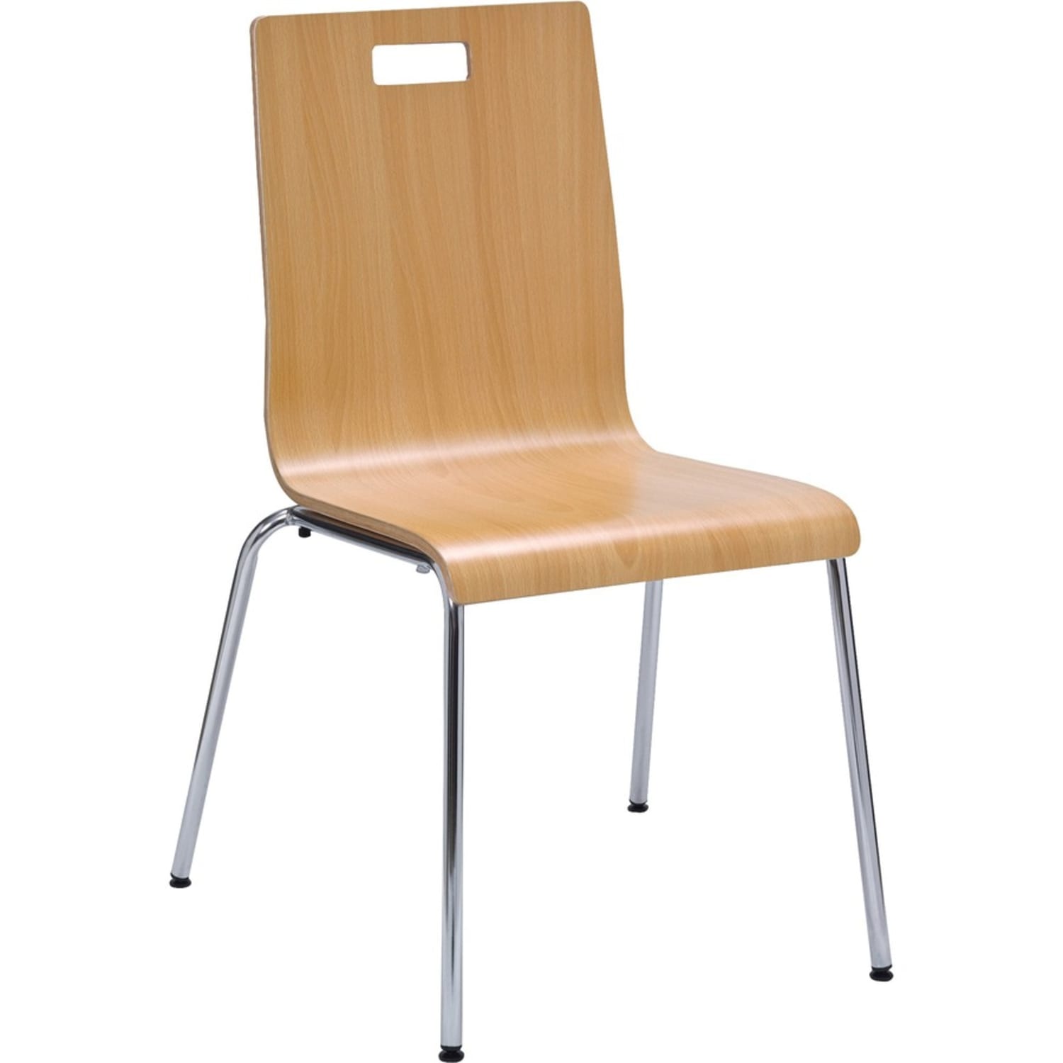 Lorell Bentwood Cafe Chair, 34inH, Natural, Set Of 2 - Image 4