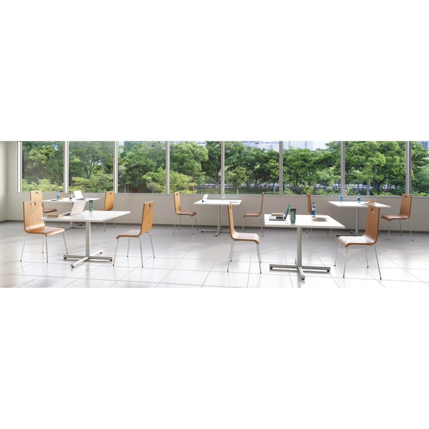 Lorell Bentwood Cafe Chair, 34inH, Natural, Set Of 2 - Image 5