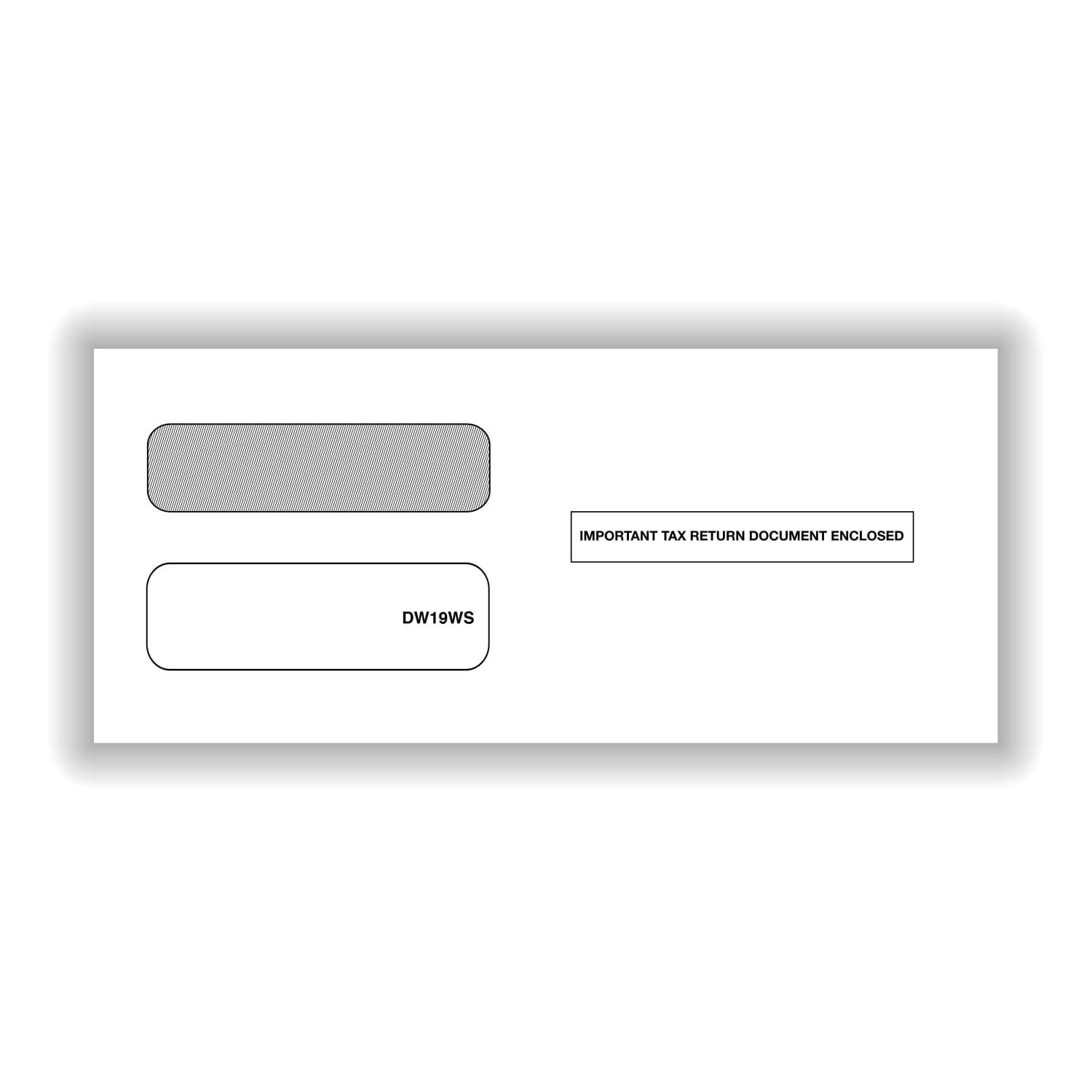 ComplyRight Double-Window Envelopes For 3-Up 1099 Tax Forms, 3-7/8in x 8-3/8in, Self-Seal, White, Pack Of 200 Envelopes
