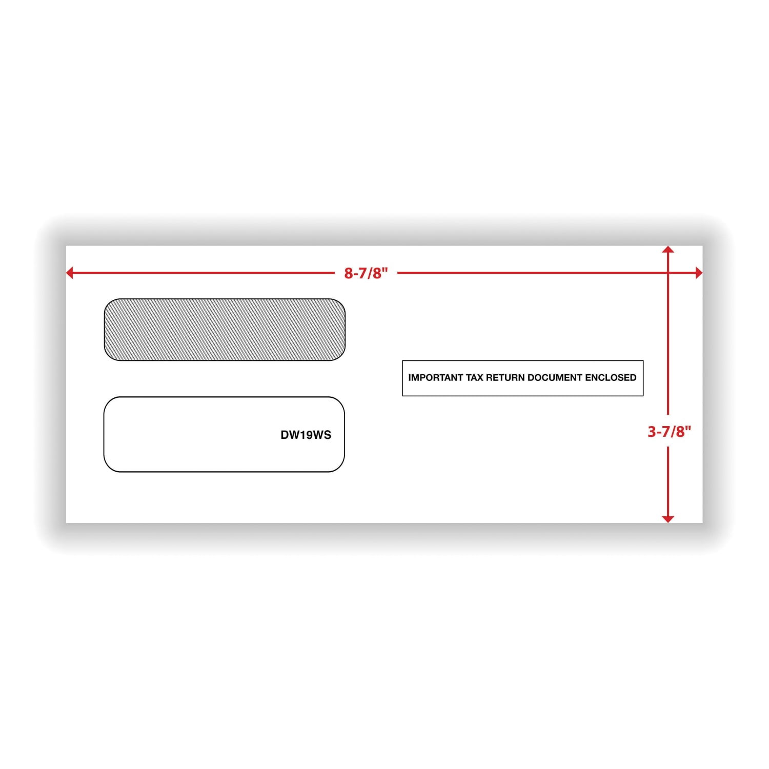ComplyRight Double-Window Envelopes For 3-Up 1099 Tax Forms, 3-7/8in x 8-3/8in, Self-Seal, White, Pack Of 200 Envelopes - Image 3