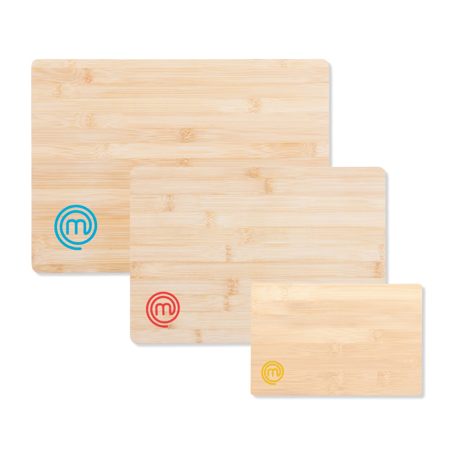 MasterChef 3-Piece Color Coded Cutting Board Set, Beige - Image 3