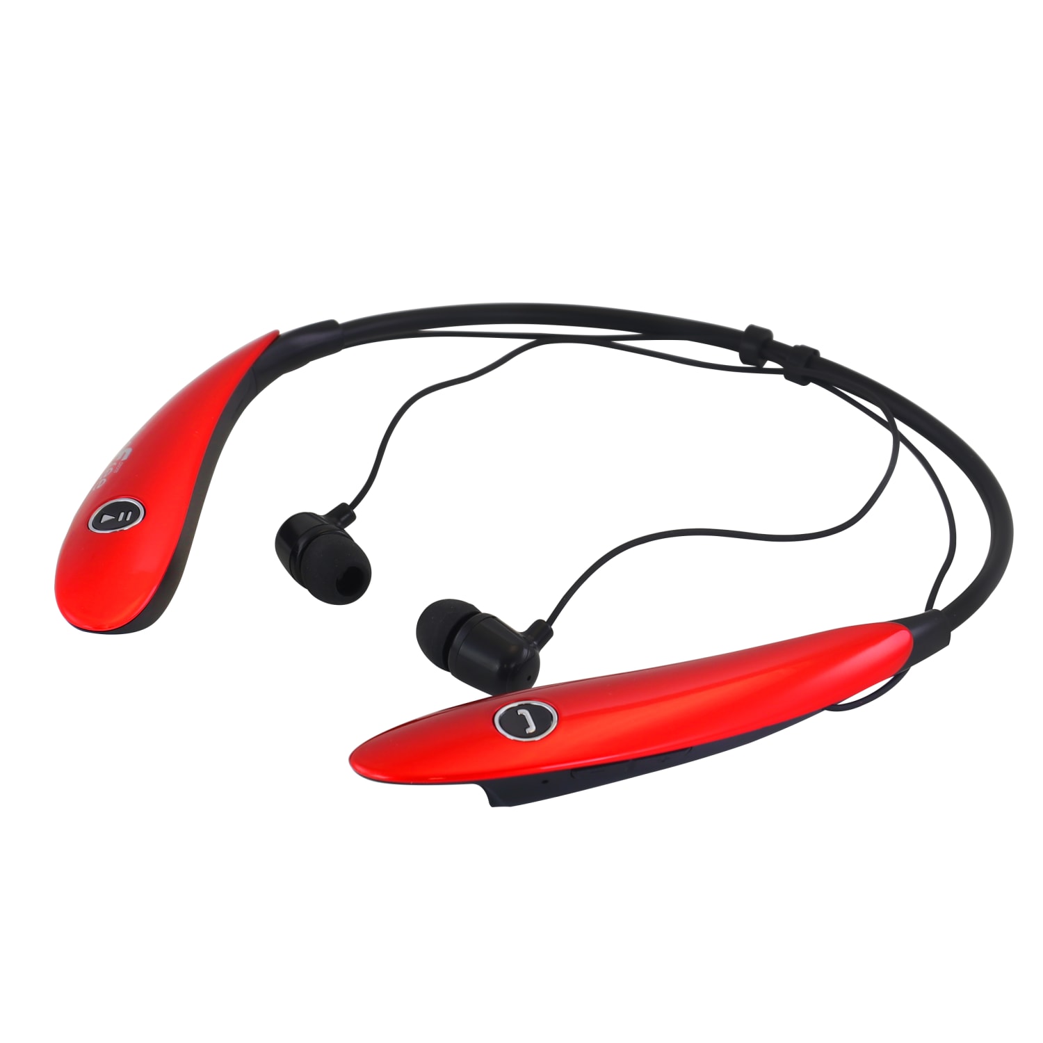 BeFree Sound Bluetooth Wireless Active Sports Earbuds, Red - Image 6