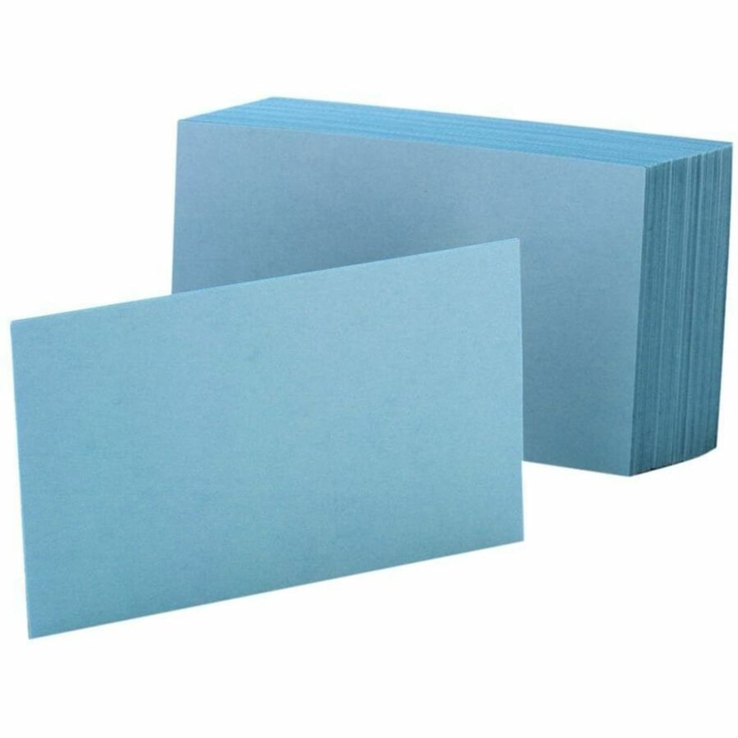 Oxford Color Index Cards, Unruled, 4in x 6in, Blue, Pack Of 100 - Image 3