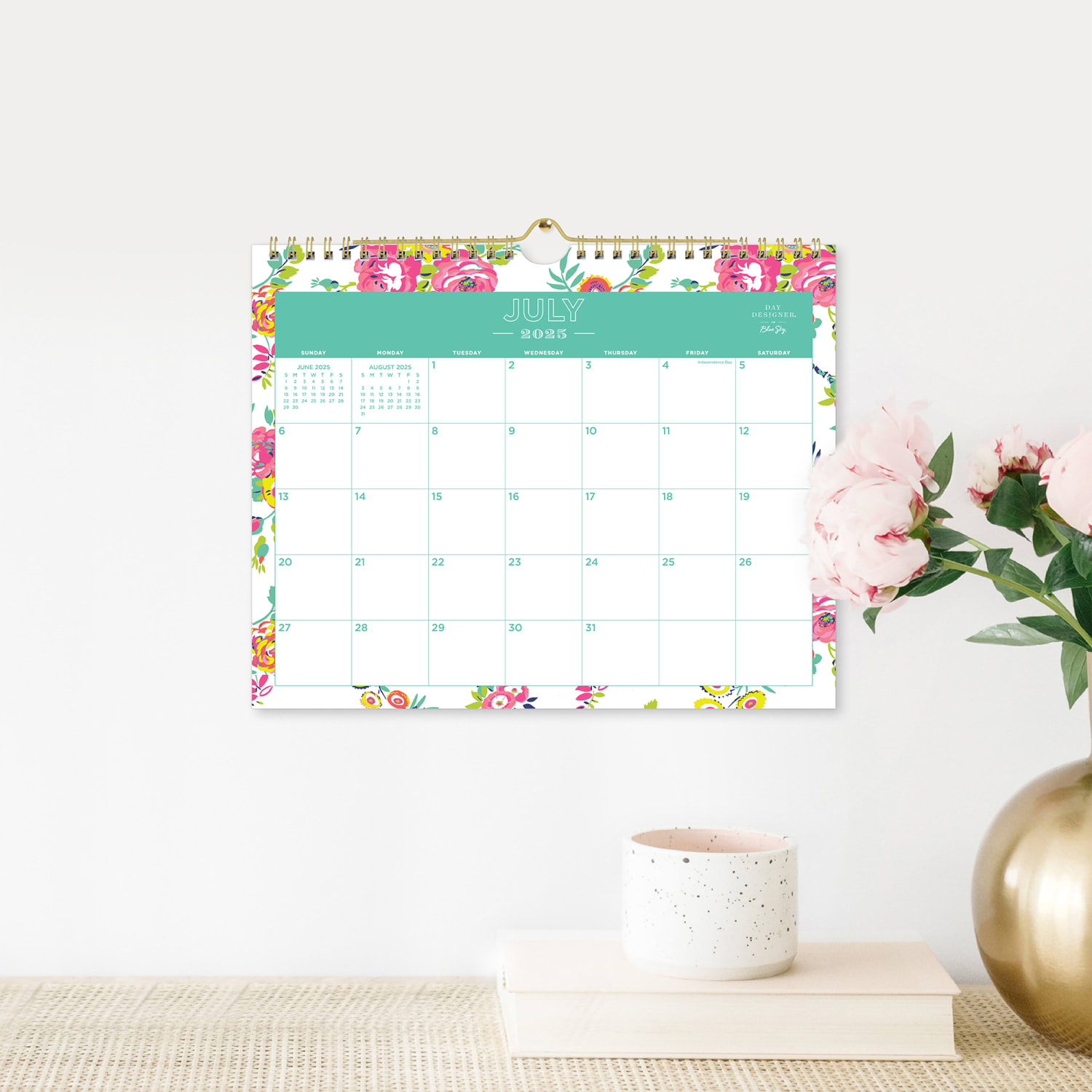 2025-2026 Day Designer Monthly Wall Calendar, 8-3/4in x 11in, Peyton White, July 2025 To June 2026, 107936 - Image 4