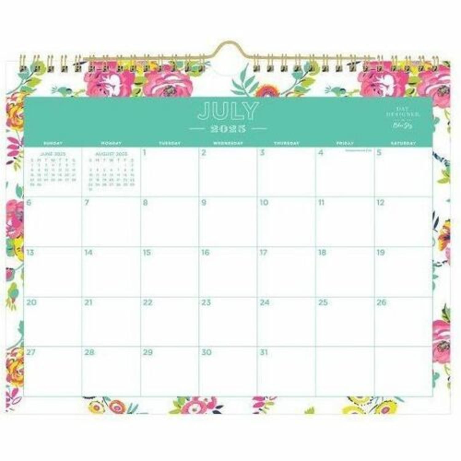 2025-2026 Day Designer Monthly Wall Calendar, 8-3/4in x 11in, Peyton White, July 2025 To June 2026, 107936 - Image 5