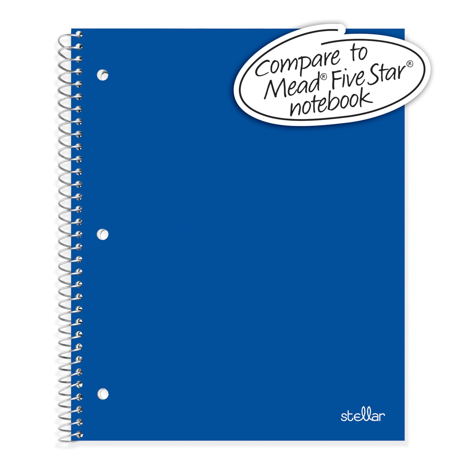 Office Depot Brand Stellar Poly Notebook, 8-1/2in x 11in, 1 Subject, College Ruled, 100 Sheets, Blue - Image 3