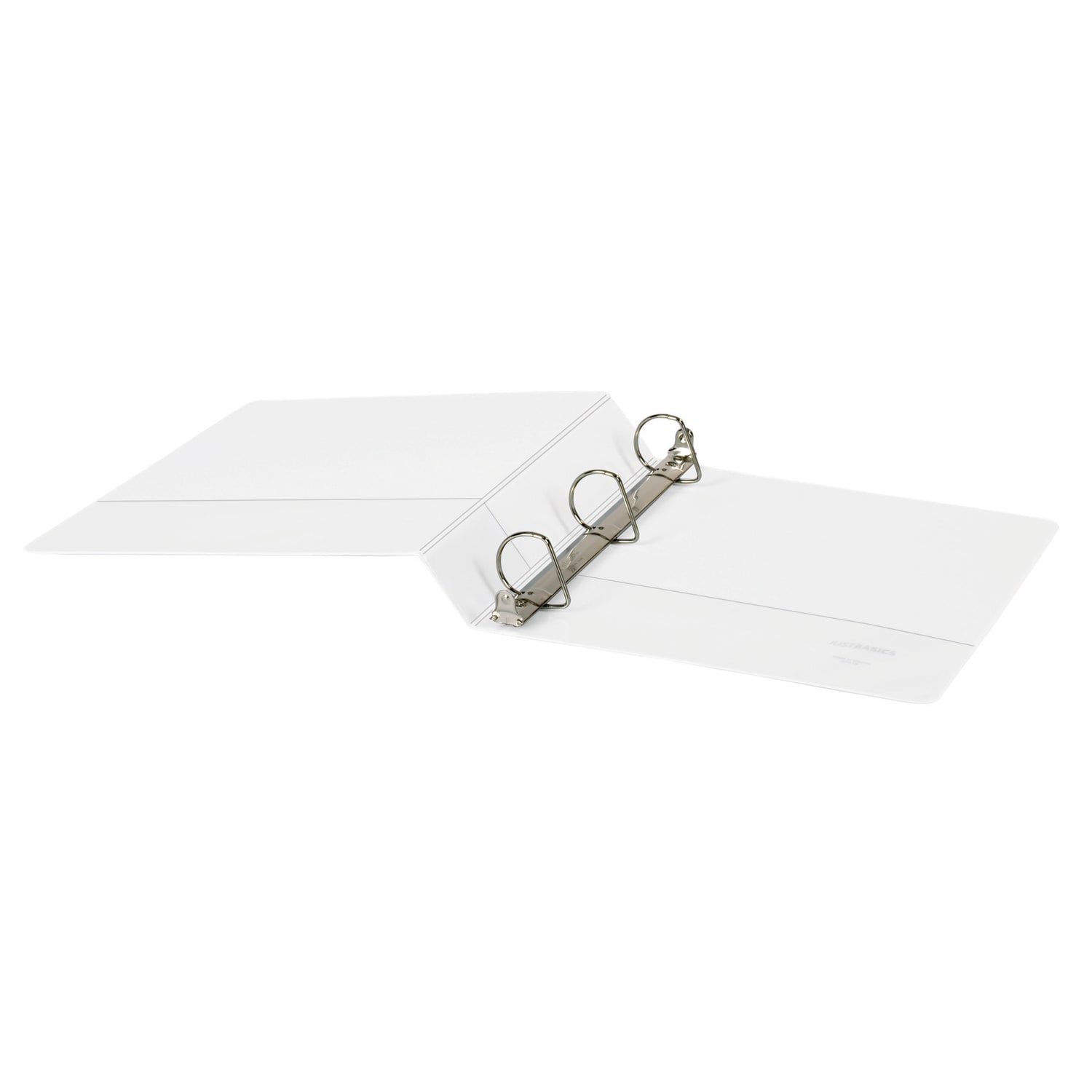 Just Basics Basic View 3-Ring Binder, 1 1/2in D-Rings, White - Image 5