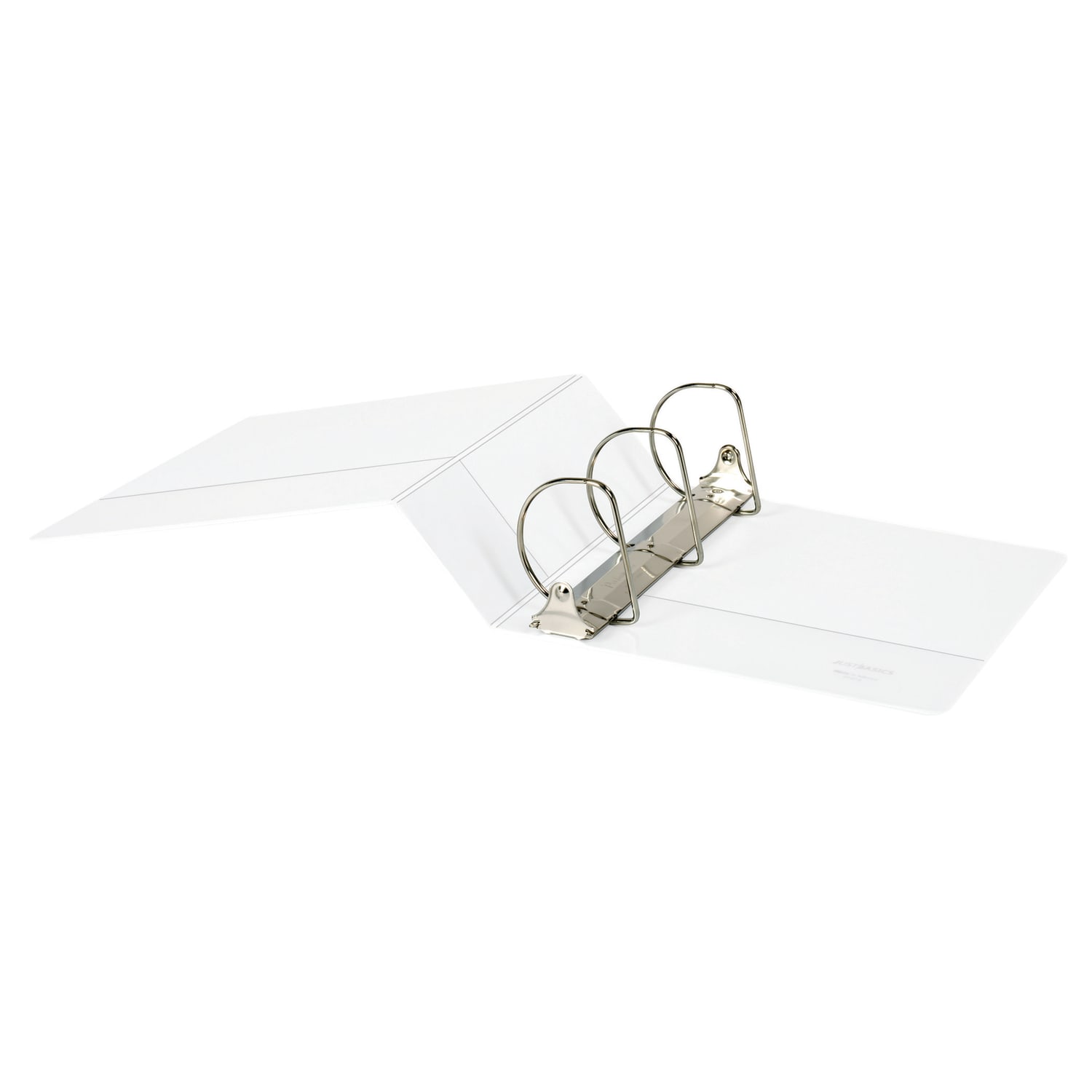 Just Basics Basic View 3-Ring Binder, 4in D-Rings, White - Image 5