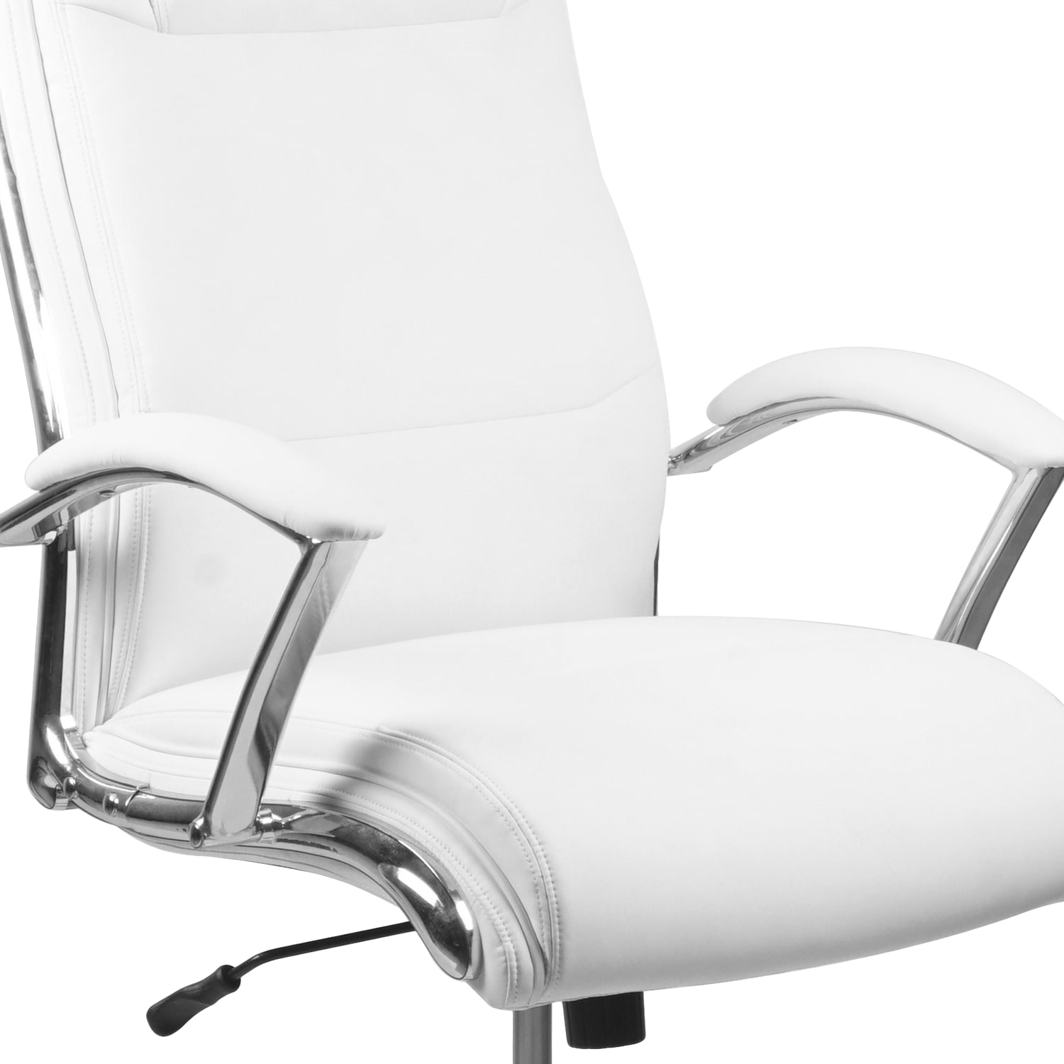 Flash Furniture Faux Leather High Back Designer Smooth Executive Office Chair White PopularChairscom