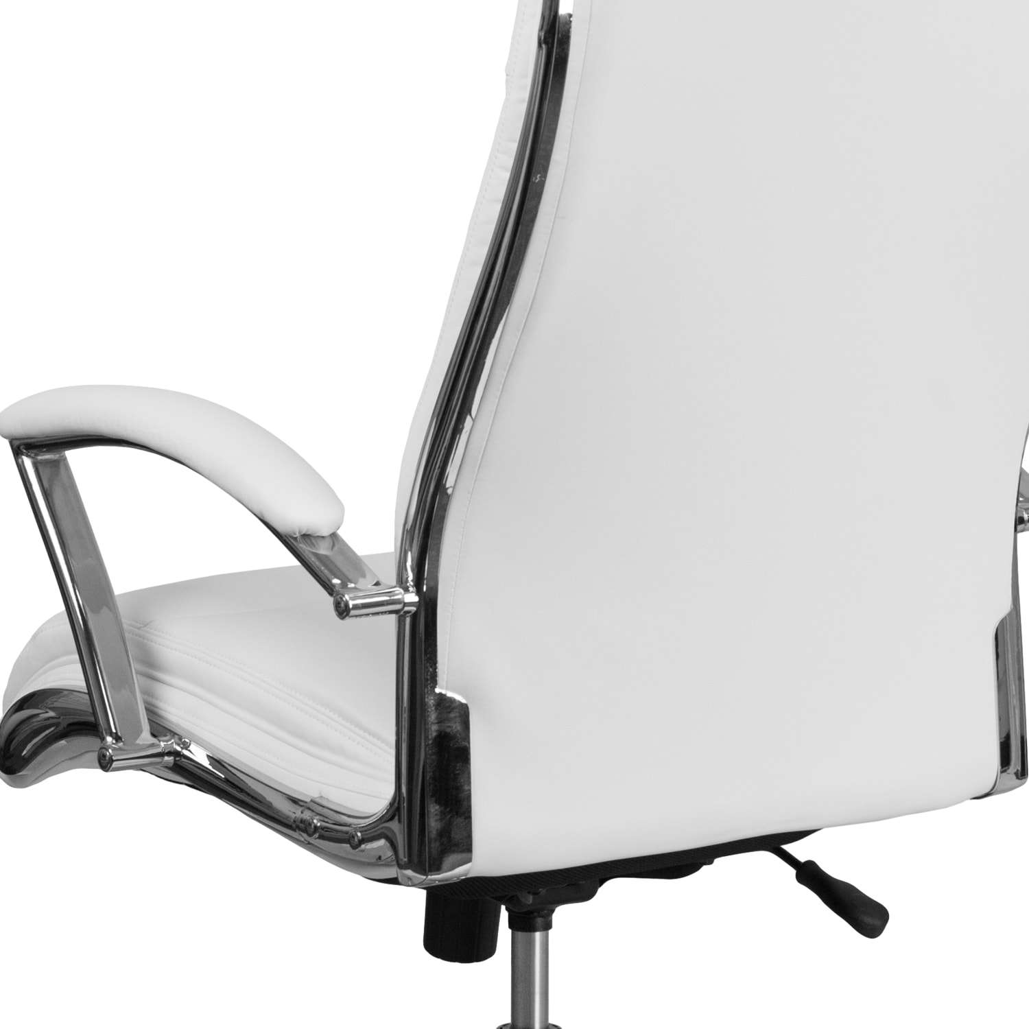 Flash Furniture Faux Leather High Back Designer Smooth Executive Office Chair White PopularChairscom